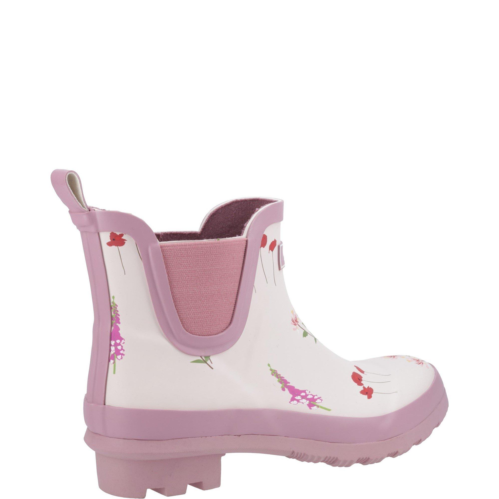 Pink - Cotswold - Wildflower Ankle Wellingtons - 3