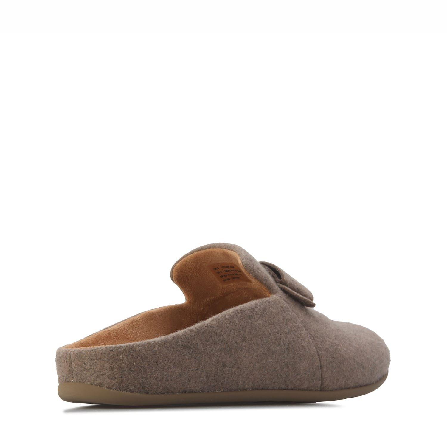 Grey - Fitflop - Chrissie II Haus e01 Bow Felt Slippers - 3
