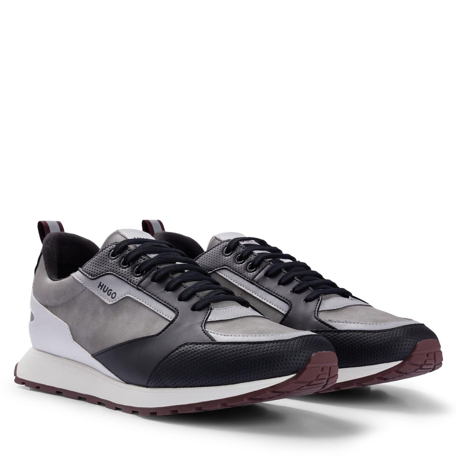 Grey - Hugo - Icelin Running Trainers - 2