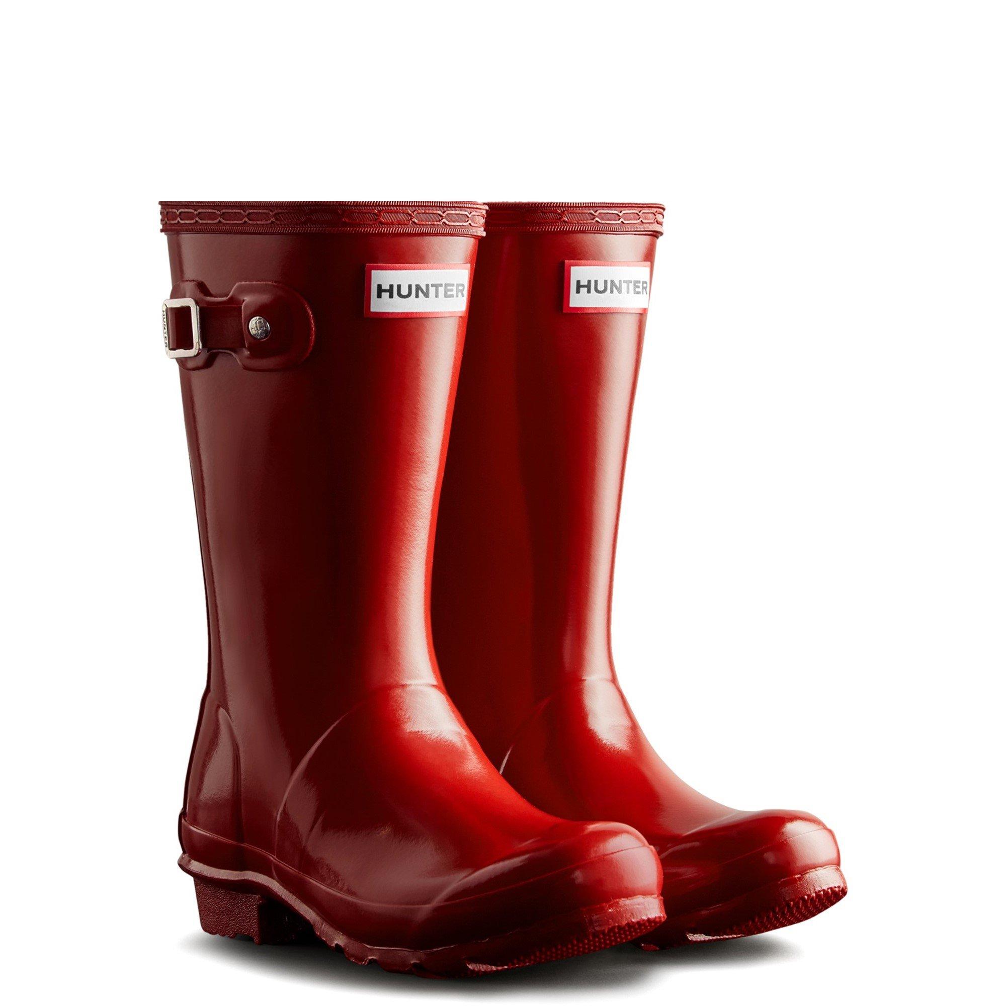 Red - Hunter - Junior Originals Gloss Boot - 2