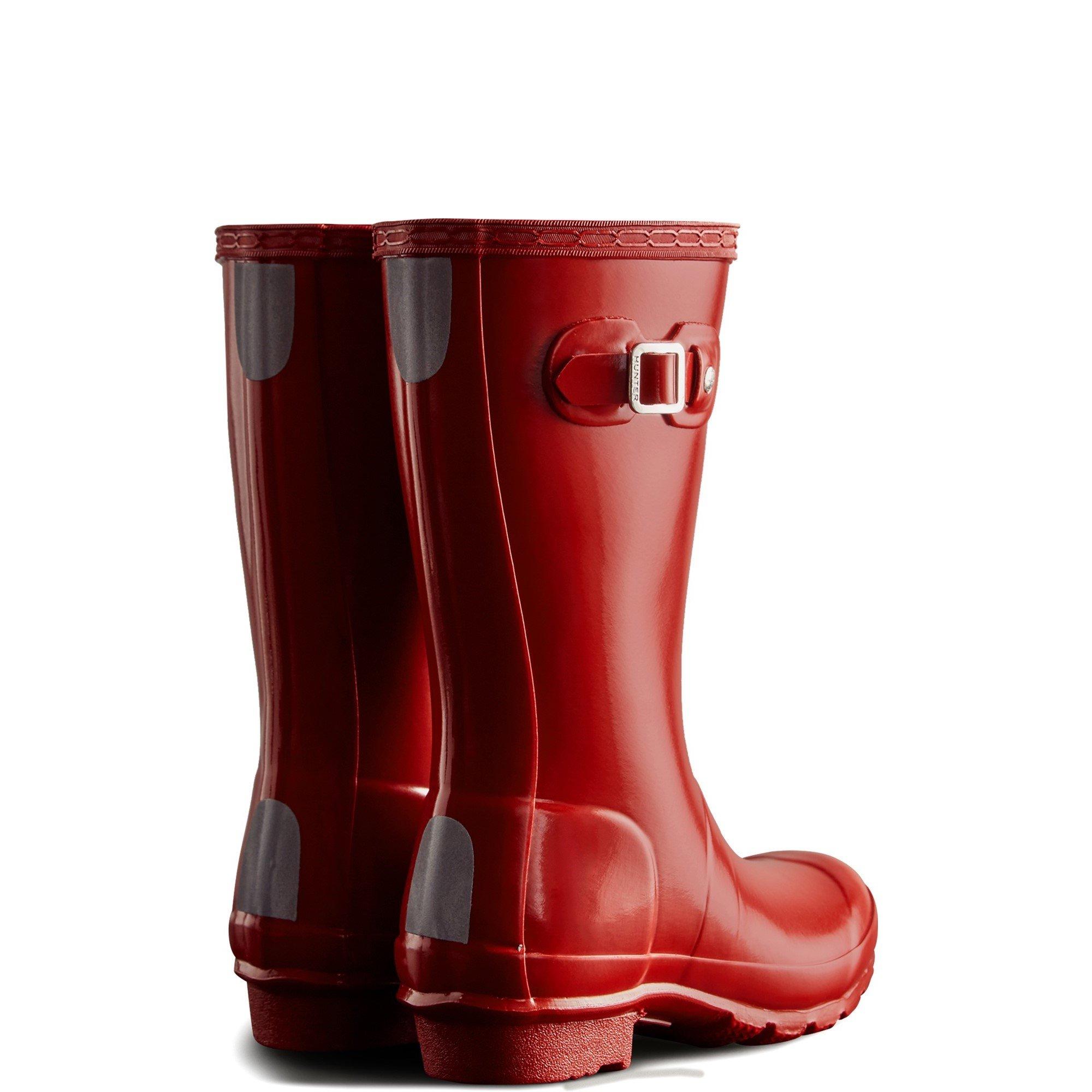Red - Hunter - Junior Originals Gloss Boot - 3