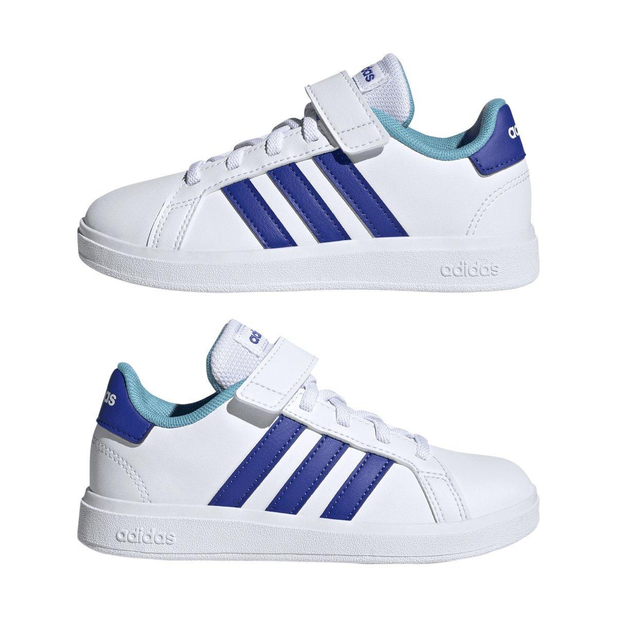 Wit - adidas - Grand Court 2.0 Elastic Strap Trainers - 10