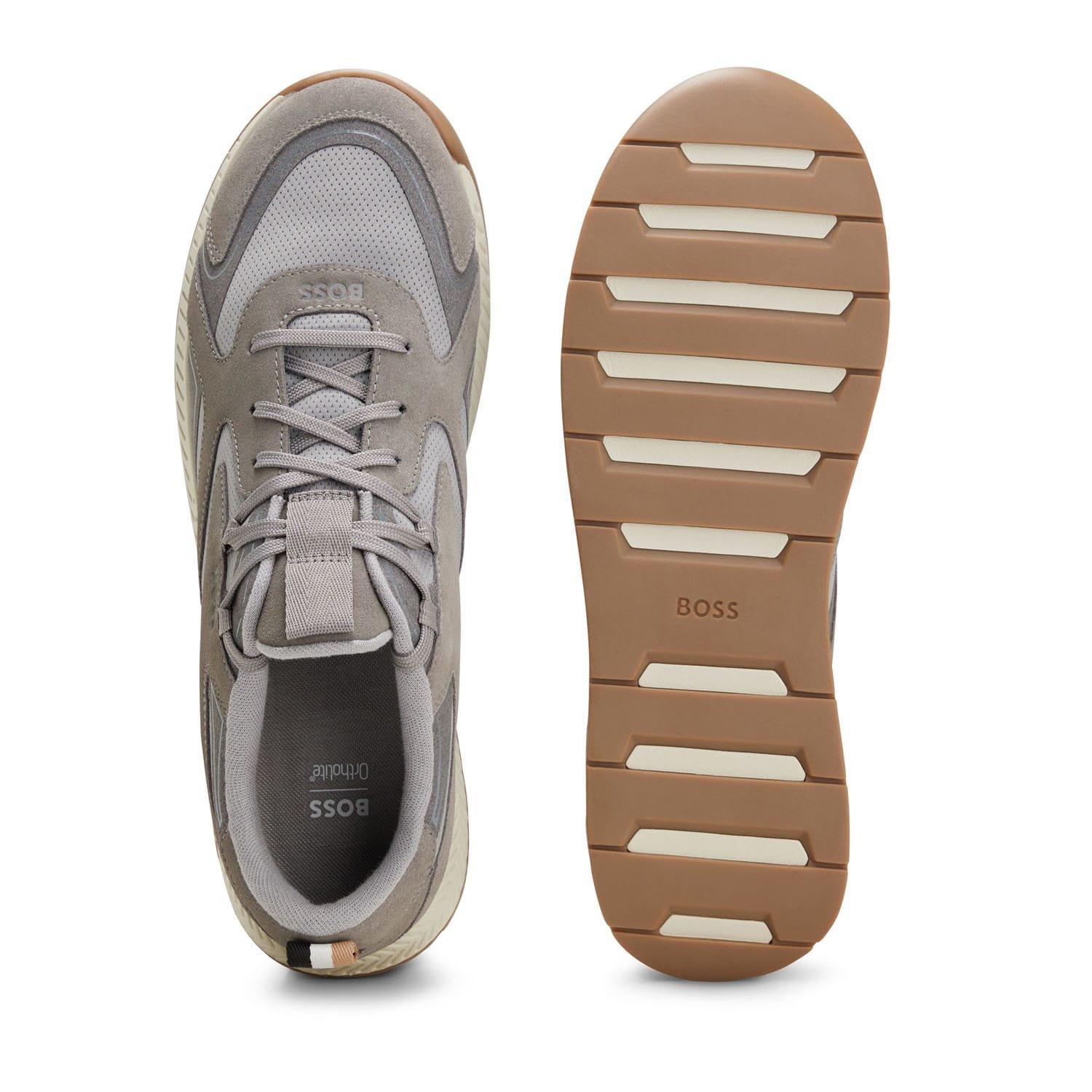 Grey - Boss - Titanium Running Trainers - 4