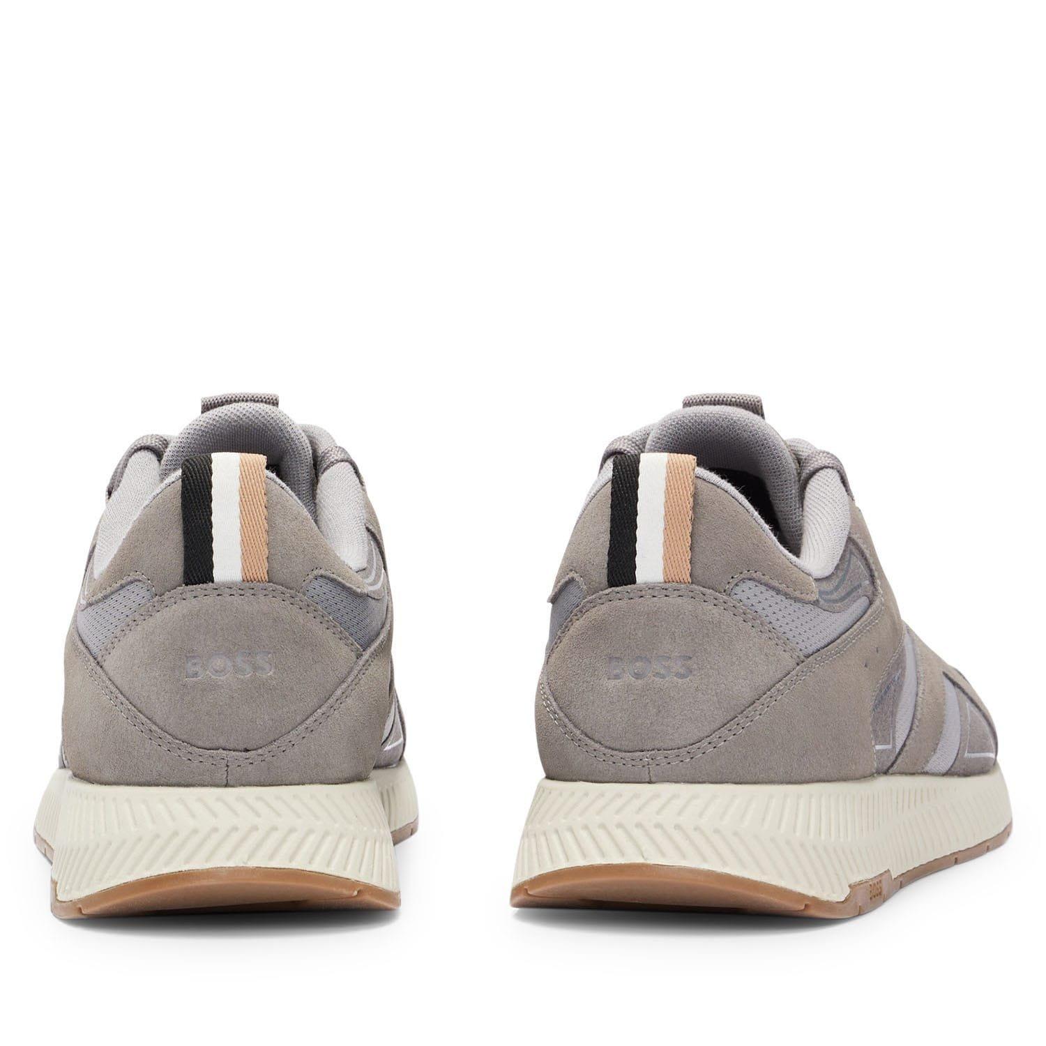 Grey - Boss - Titanium Running Trainers - 5