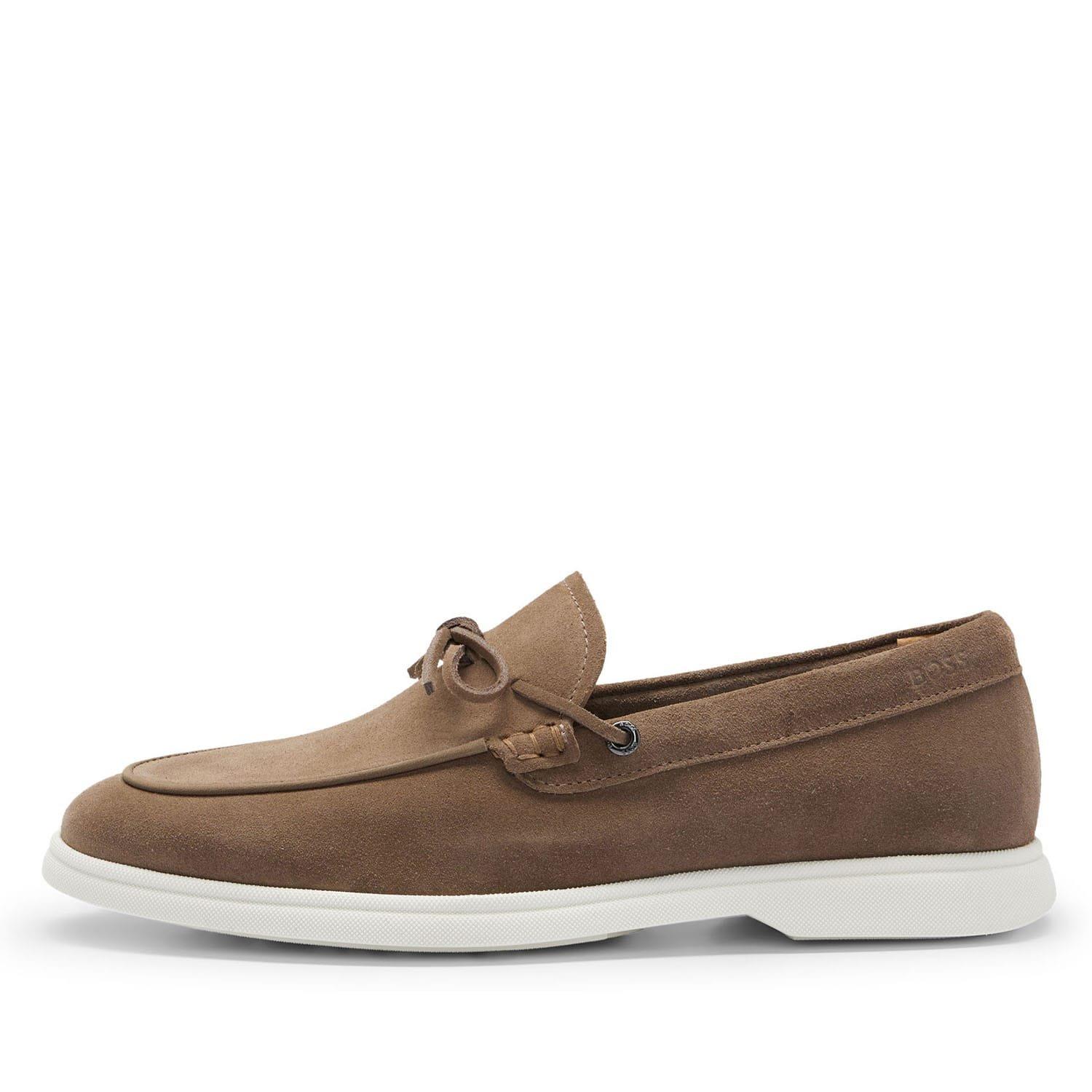 Beige - Boss - Sienne Moccasin Shoes - 2