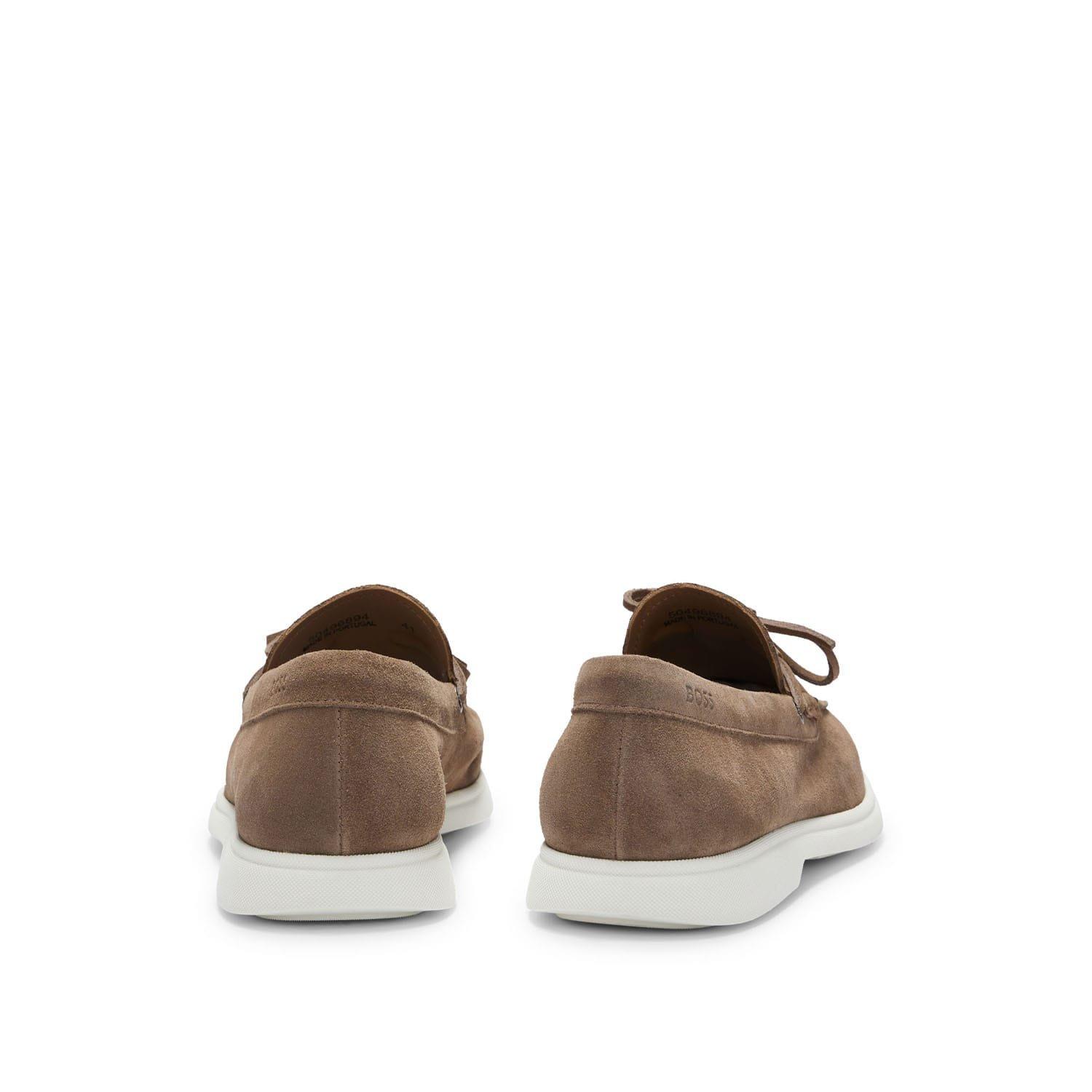 Beige - Boss - Sienne Moccasin Shoes - 5