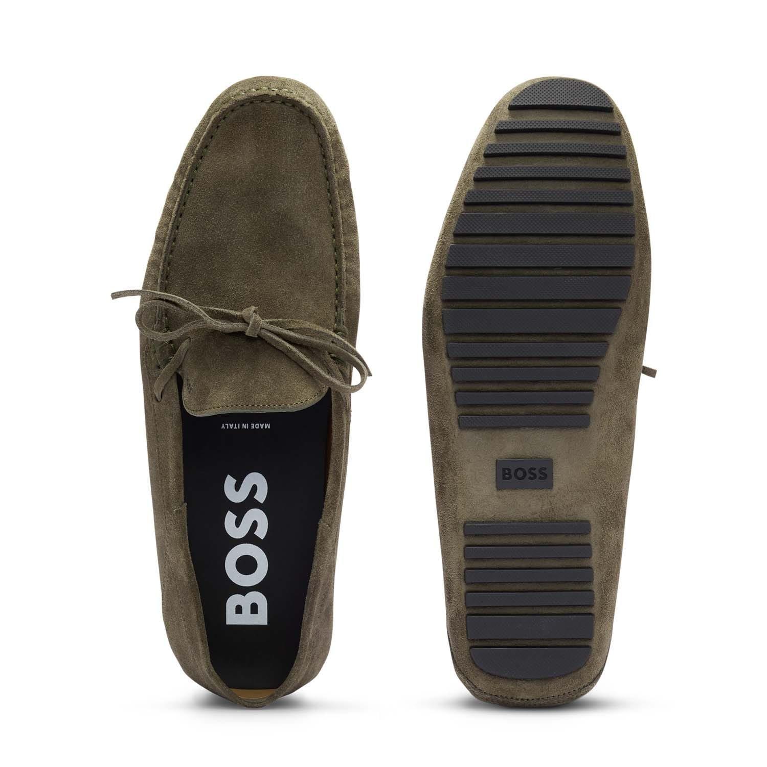 Green - Boss - Driver Moccasin Shoes - 6