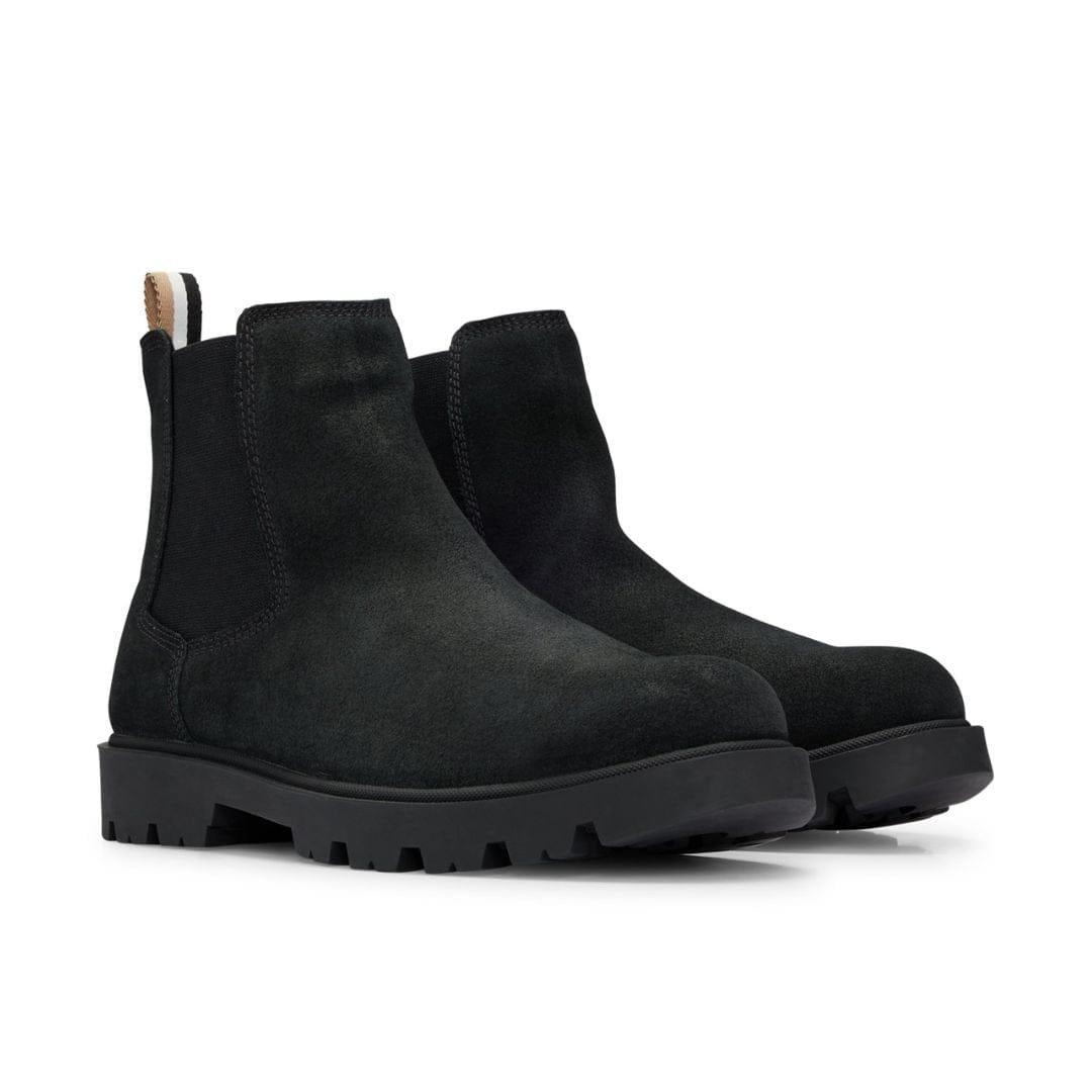 Black - Boss - Signature Striped Tape Chelsea Boots - 2