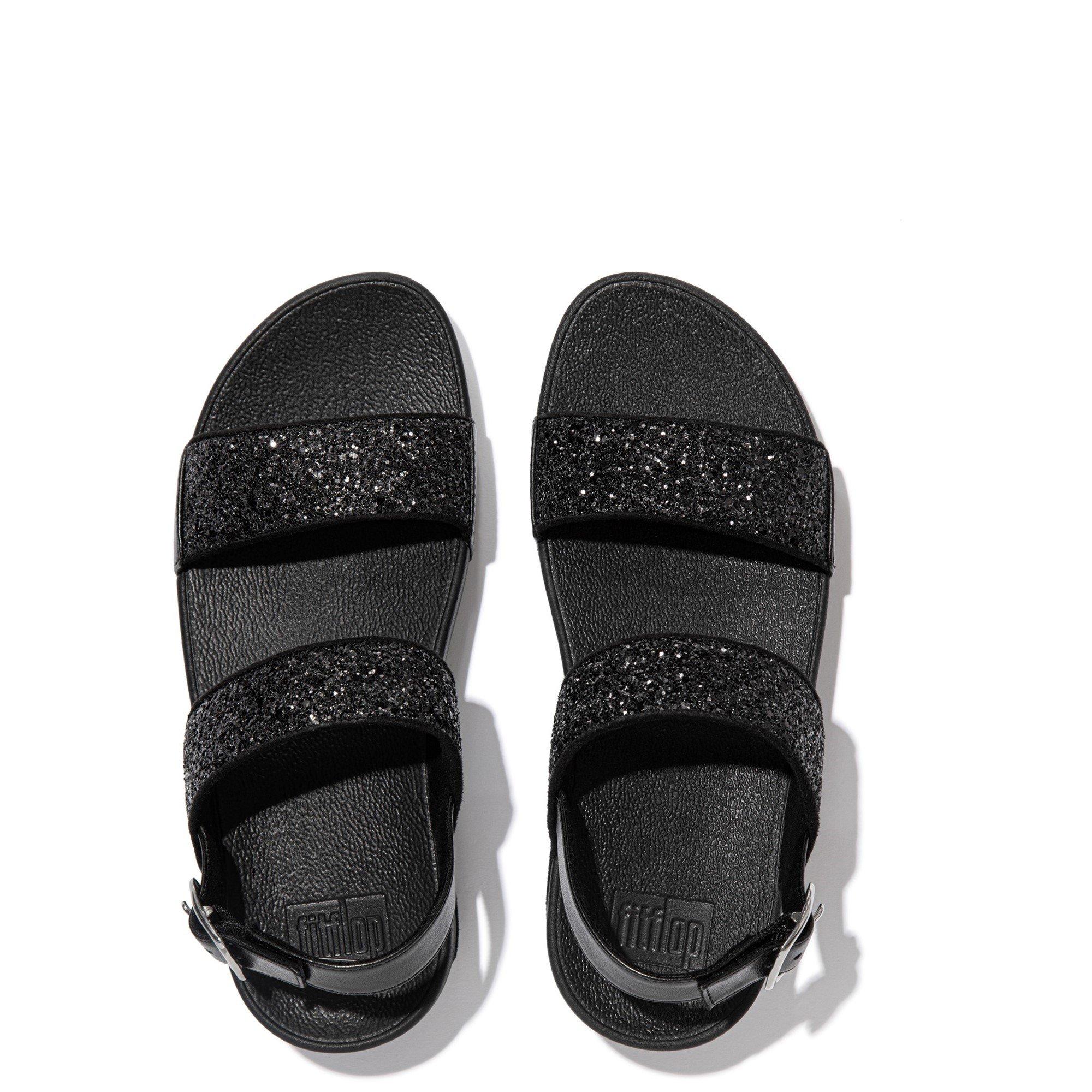 Black - Fitflop - Lulu Glitter Sandals - 3