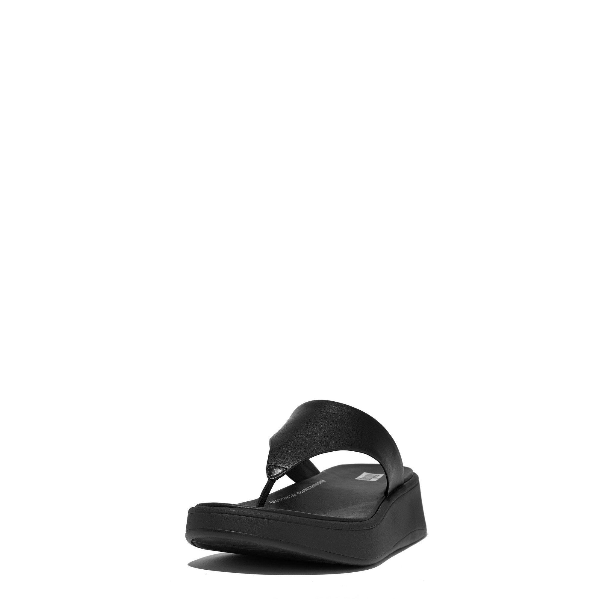 Black - Fitflop - F-Mode Toe Post Sandal - 2