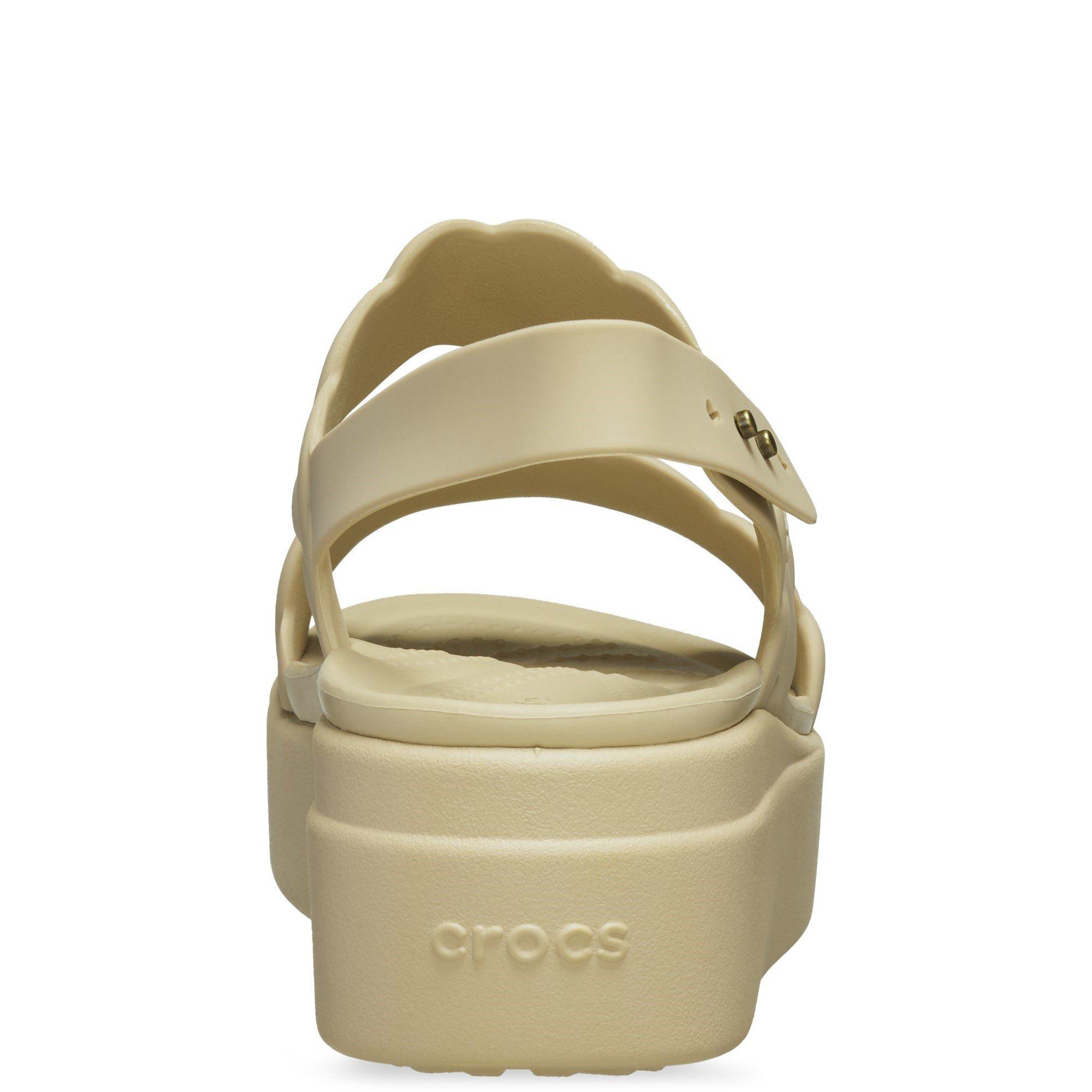 Ivory - Crocs - Women's Brooklyn Woven Low Wedge Sandals - 3