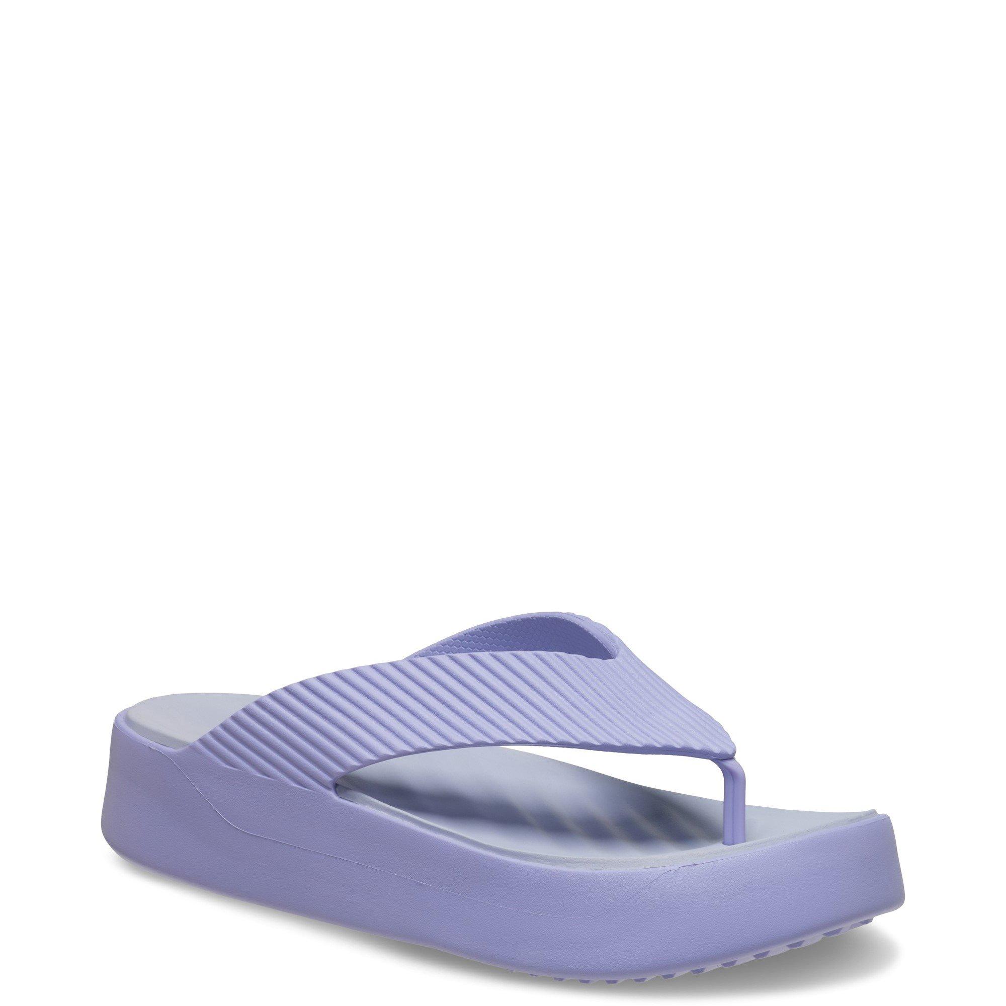 Purple - Crocs - Women's Getaway Platform Flip Flat Sandals - 2