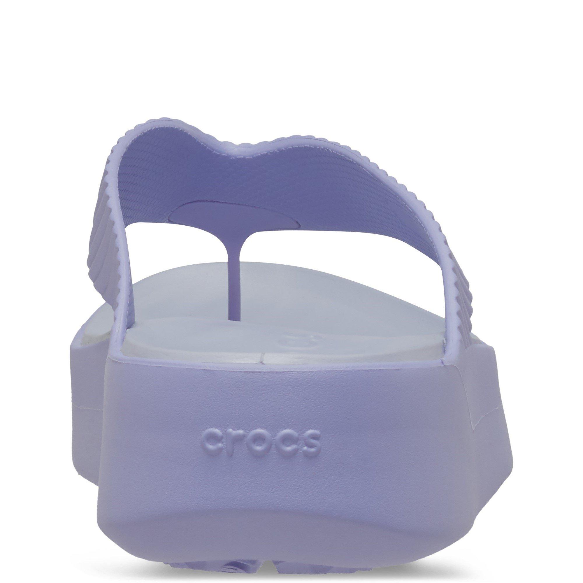 Purple - Crocs - Women's Getaway Platform Flip Flat Sandals - 3