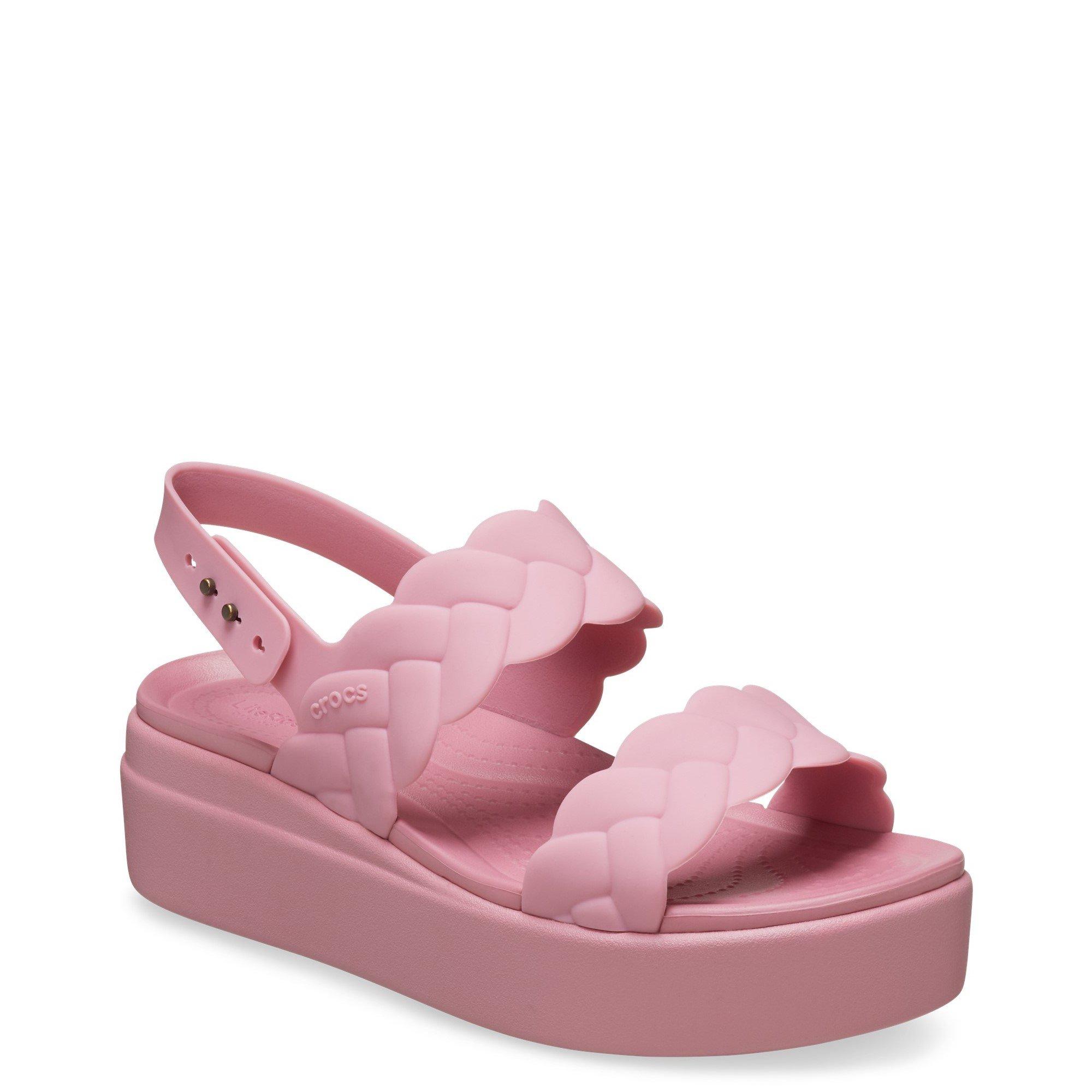 Rose - Crocs - Women's Brooklyn Woven Low Wedge Sandals - 2