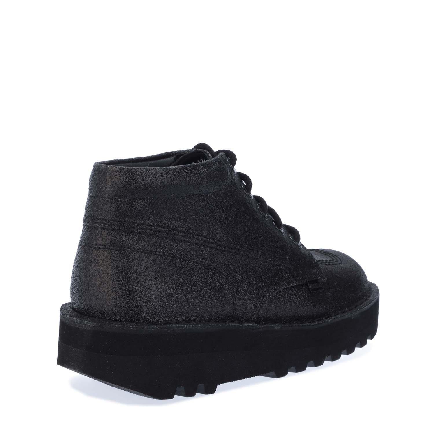 Black - Kickers - Kick Hi Stack Glitter Boots - 3