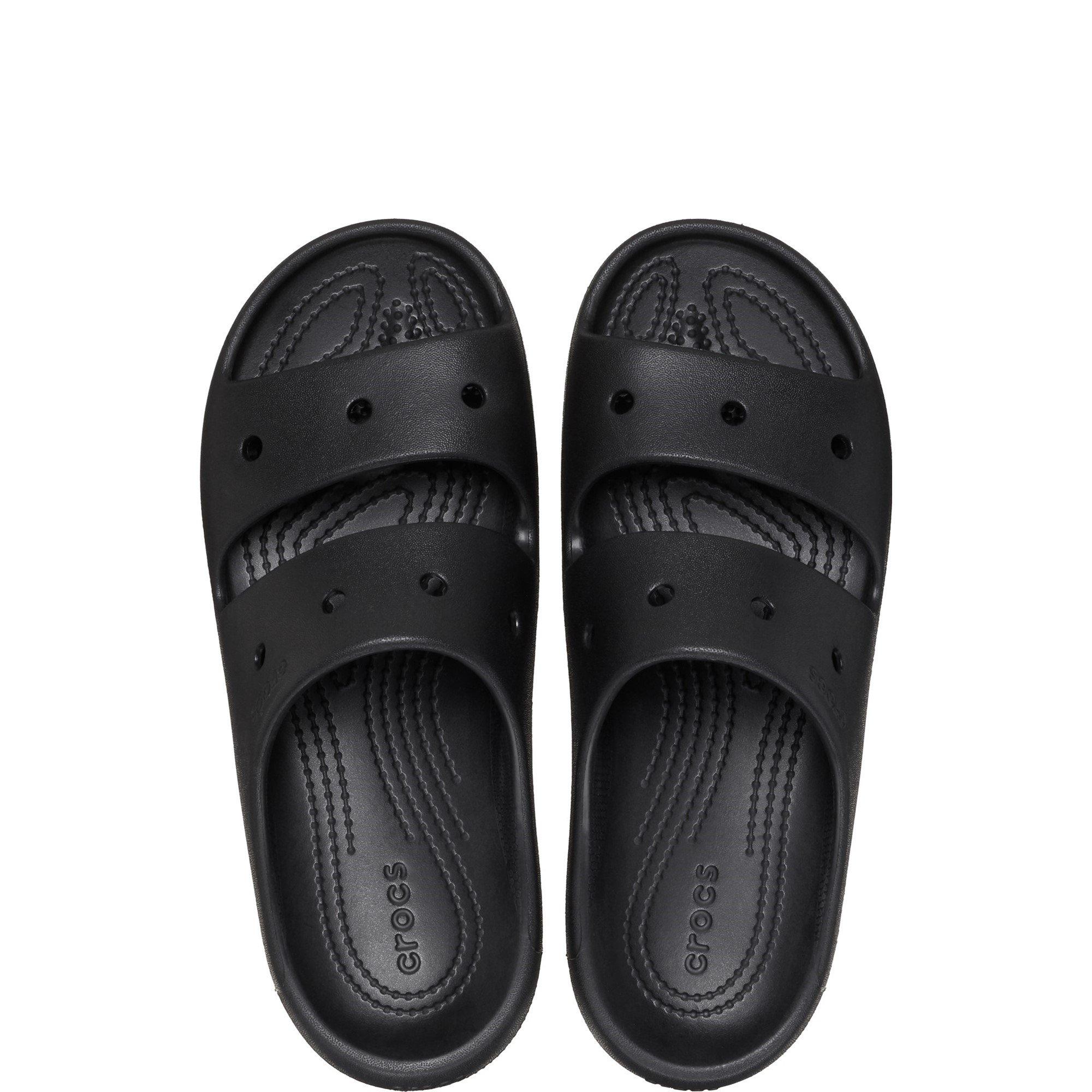 Black - Crocs - Women's Classic Flat Sandals - 4