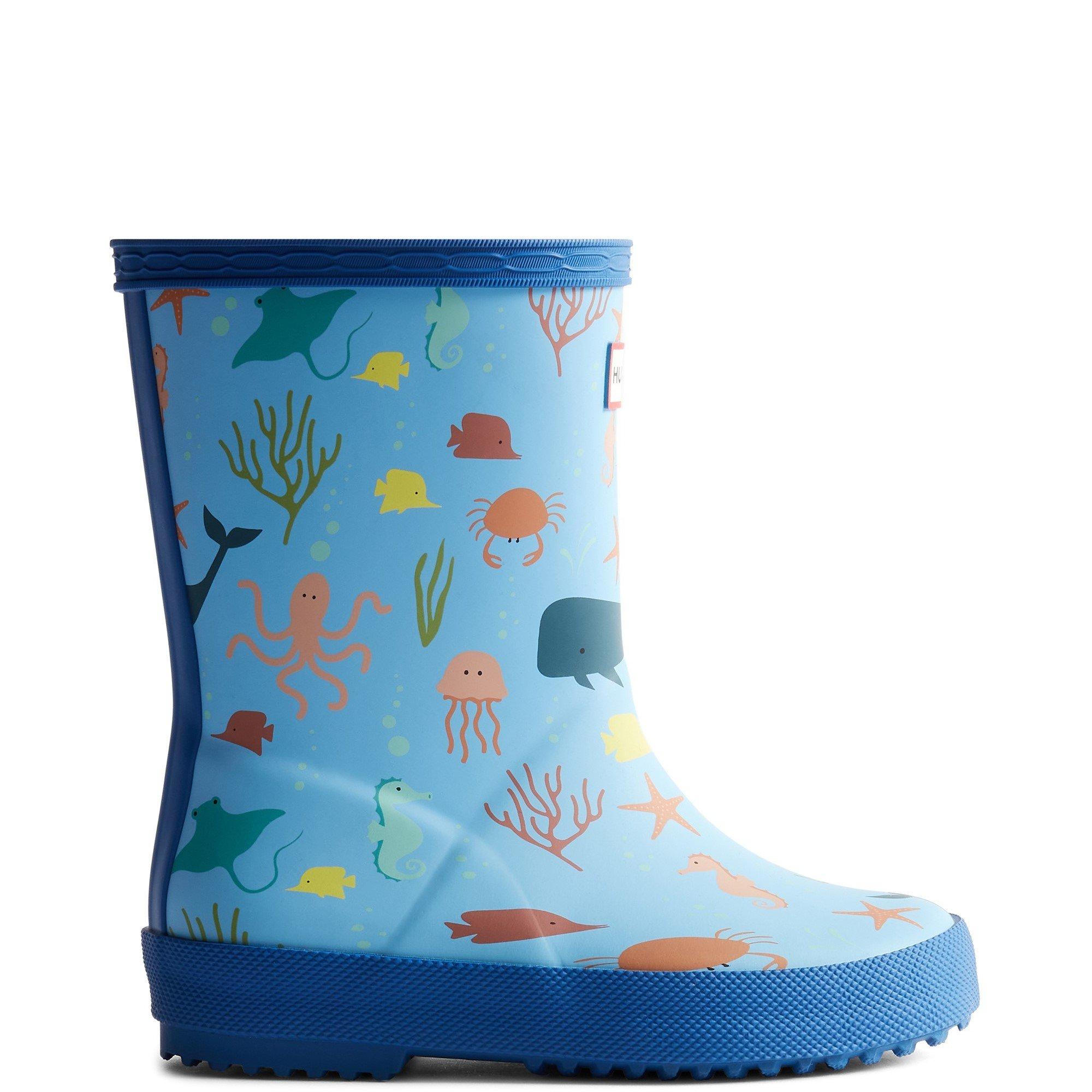Blue - Hunter - Kids First Classic Ocean Print - 1