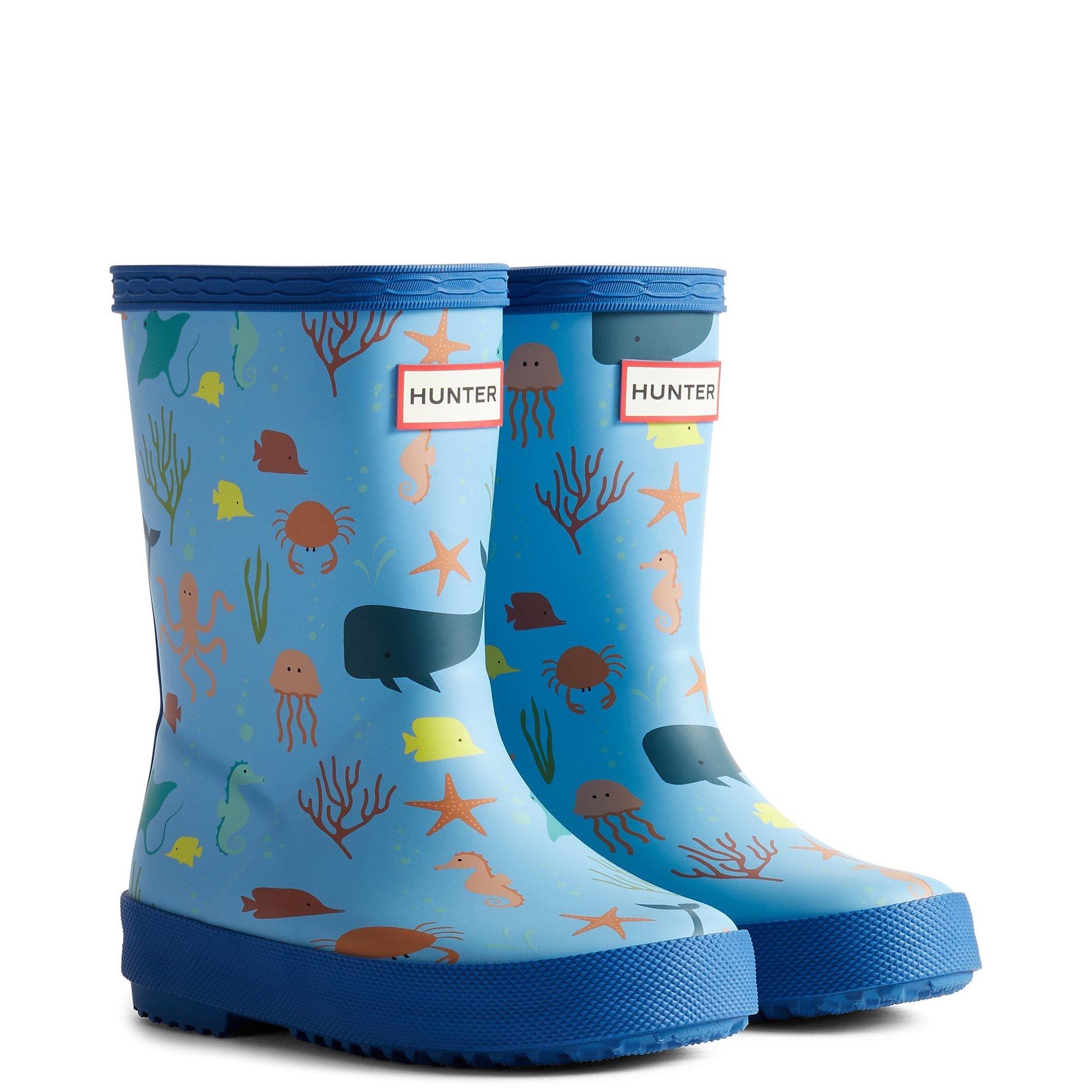 Blue - Hunter - Kids First Classic Ocean Print - 2