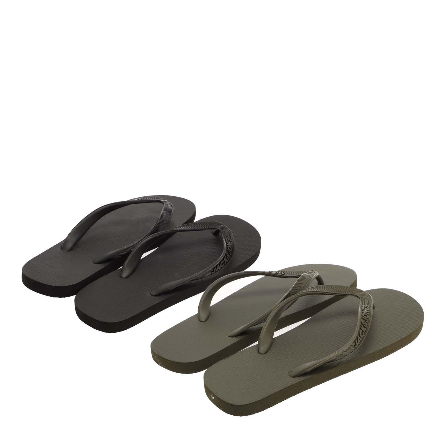 Black - Jack and Jones - 2 Pack Basic EVA Flip Flops - 2