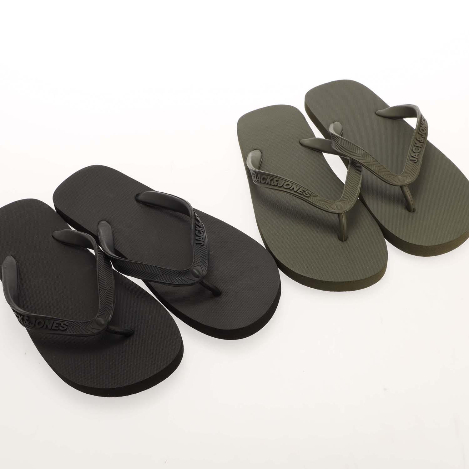 Black - Jack and Jones - 2 Pack Basic EVA Flip Flops - 7