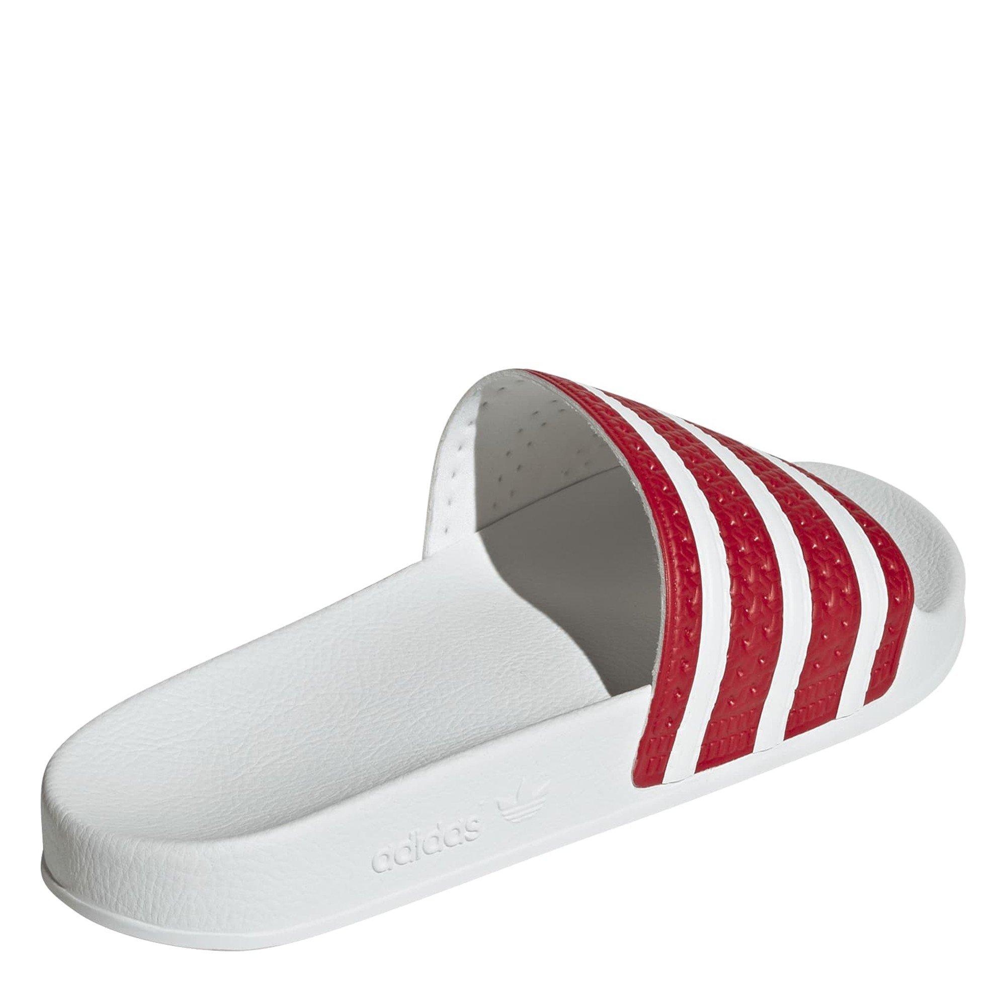 Red - adidas Originals - Adilette Slide Sandals - 4