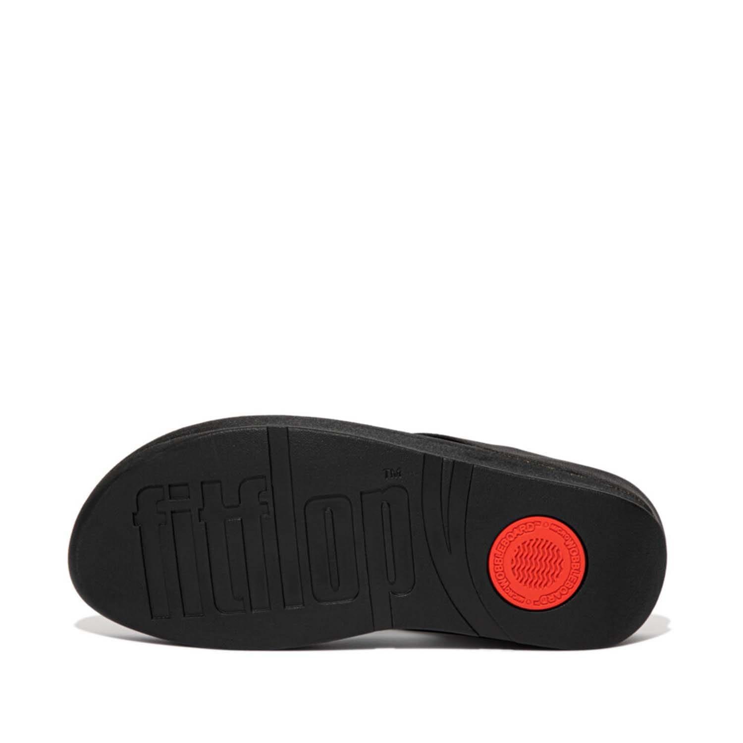 Black - Fitflop - Halo Shimmer Toe-Post Sandals - 3