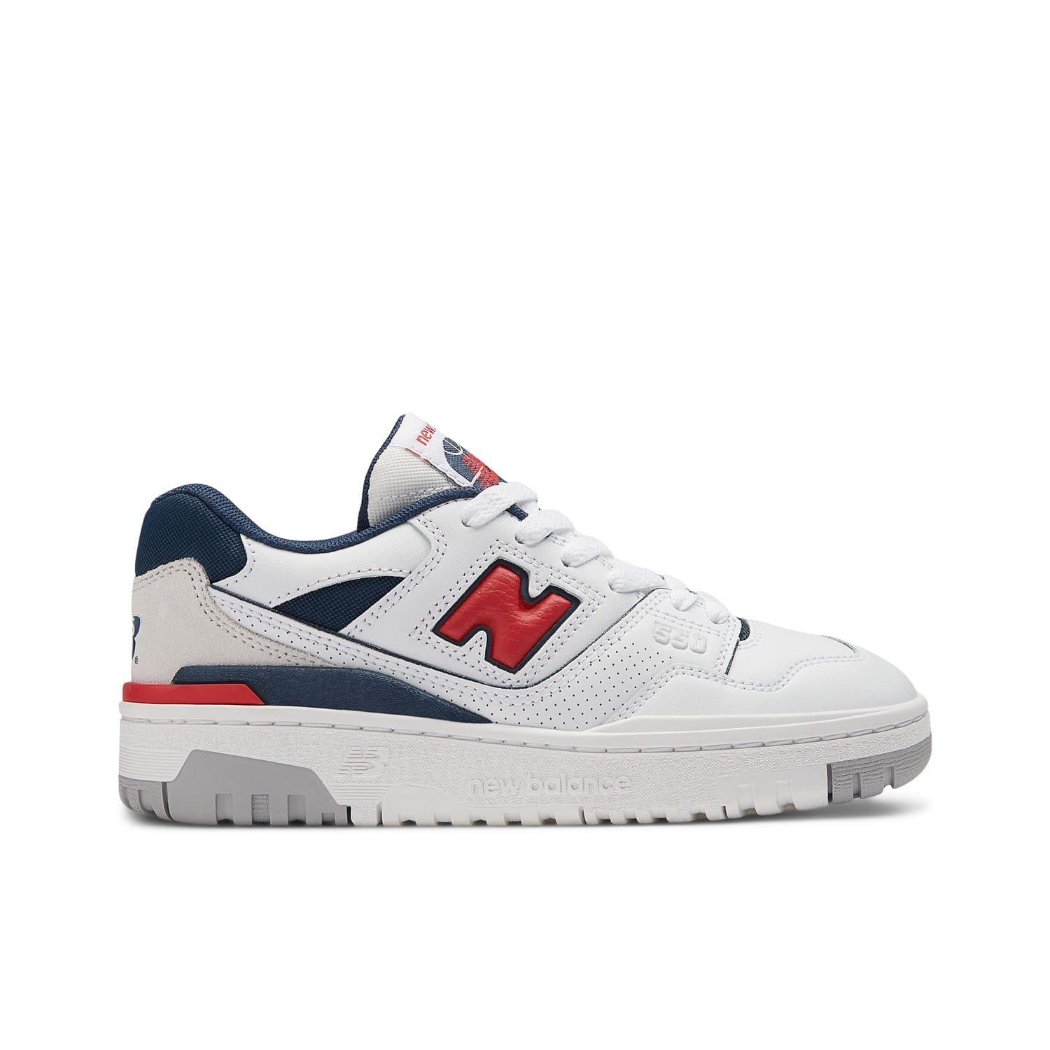 White - New Balance - 550 Bungee Lace with Top Strap Trainers - 1