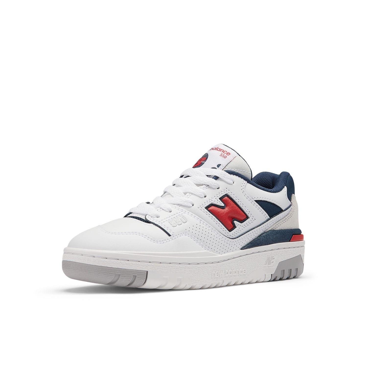 White - New Balance - 550 Bungee Lace with Top Strap Trainers - 2