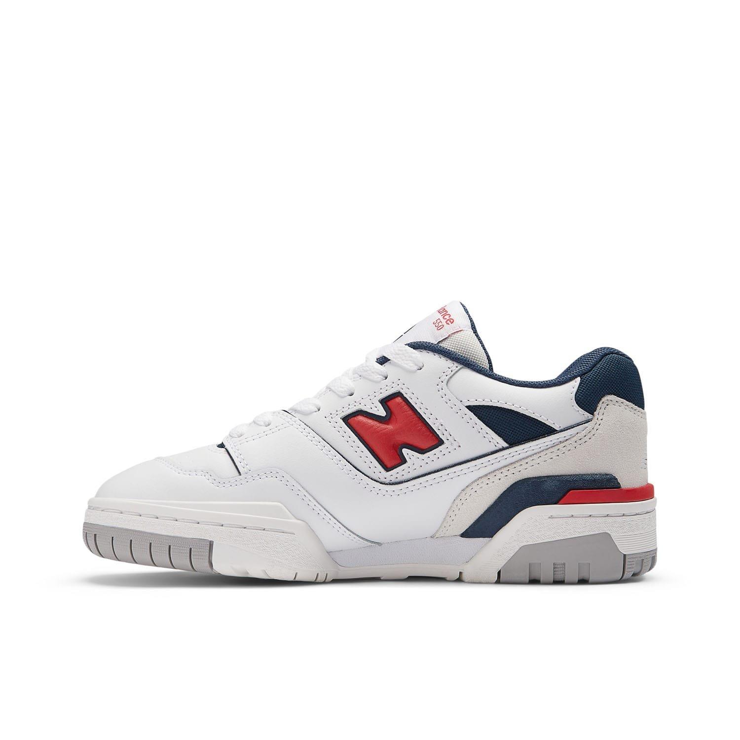 White - New Balance - 550 Bungee Lace with Top Strap Trainers - 3