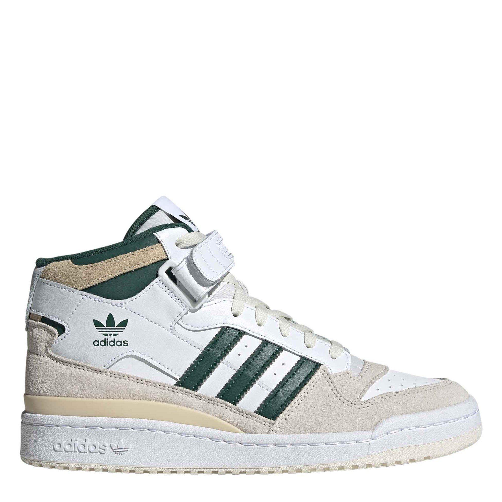 White - adidas Originals - Forum Mid Trainers - 1