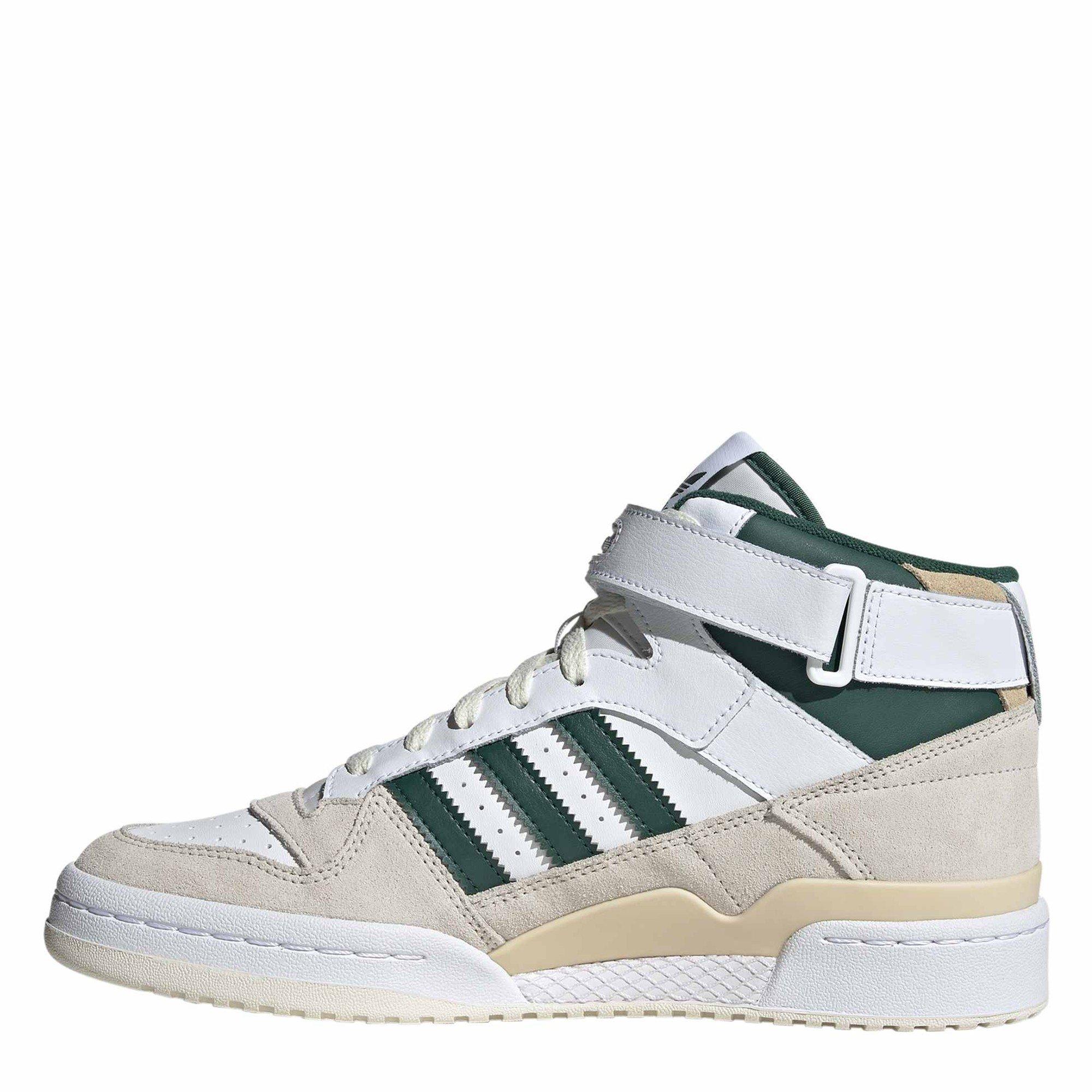 White - adidas Originals - Forum Mid Trainers - 2