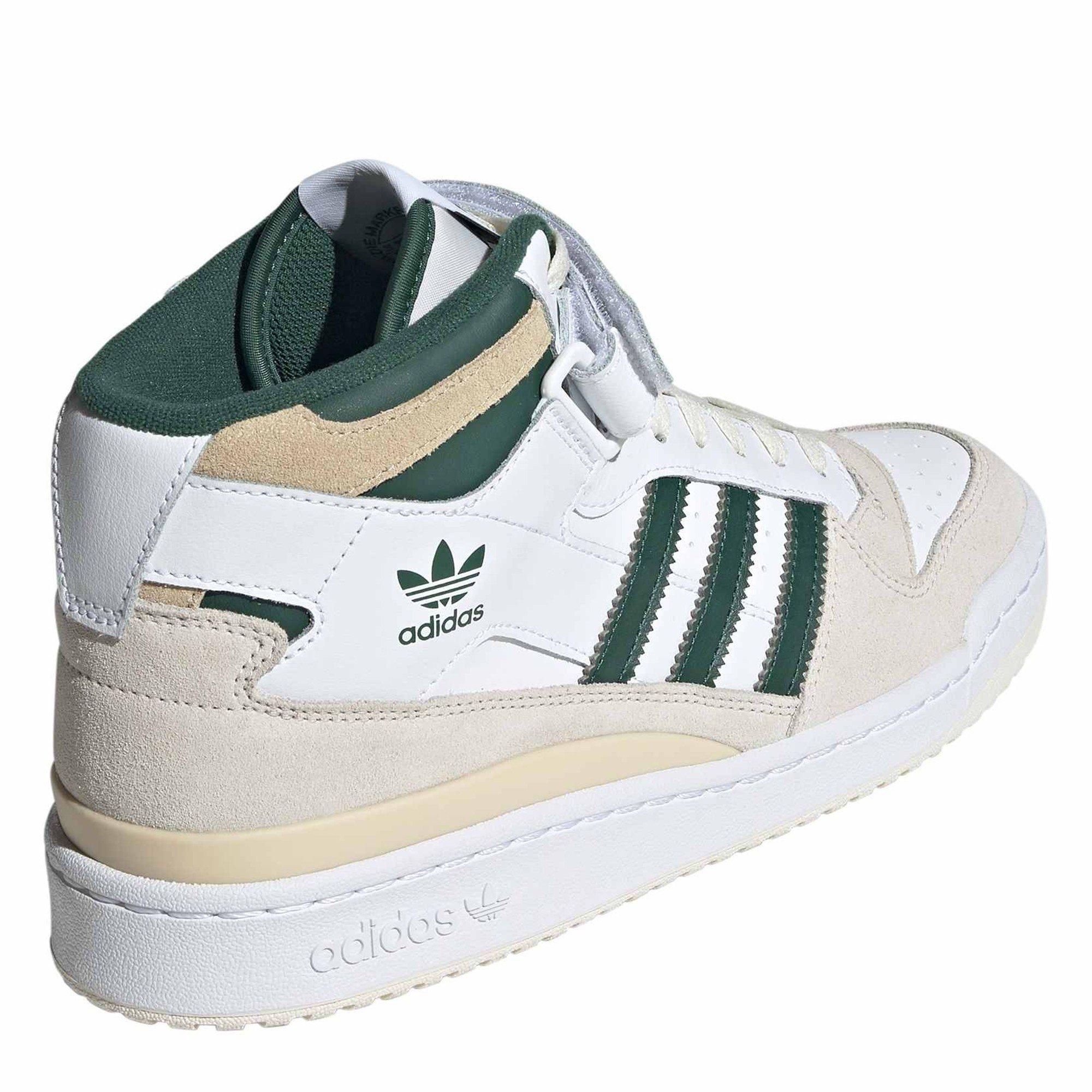 White - adidas Originals - Forum Mid Trainers - 4