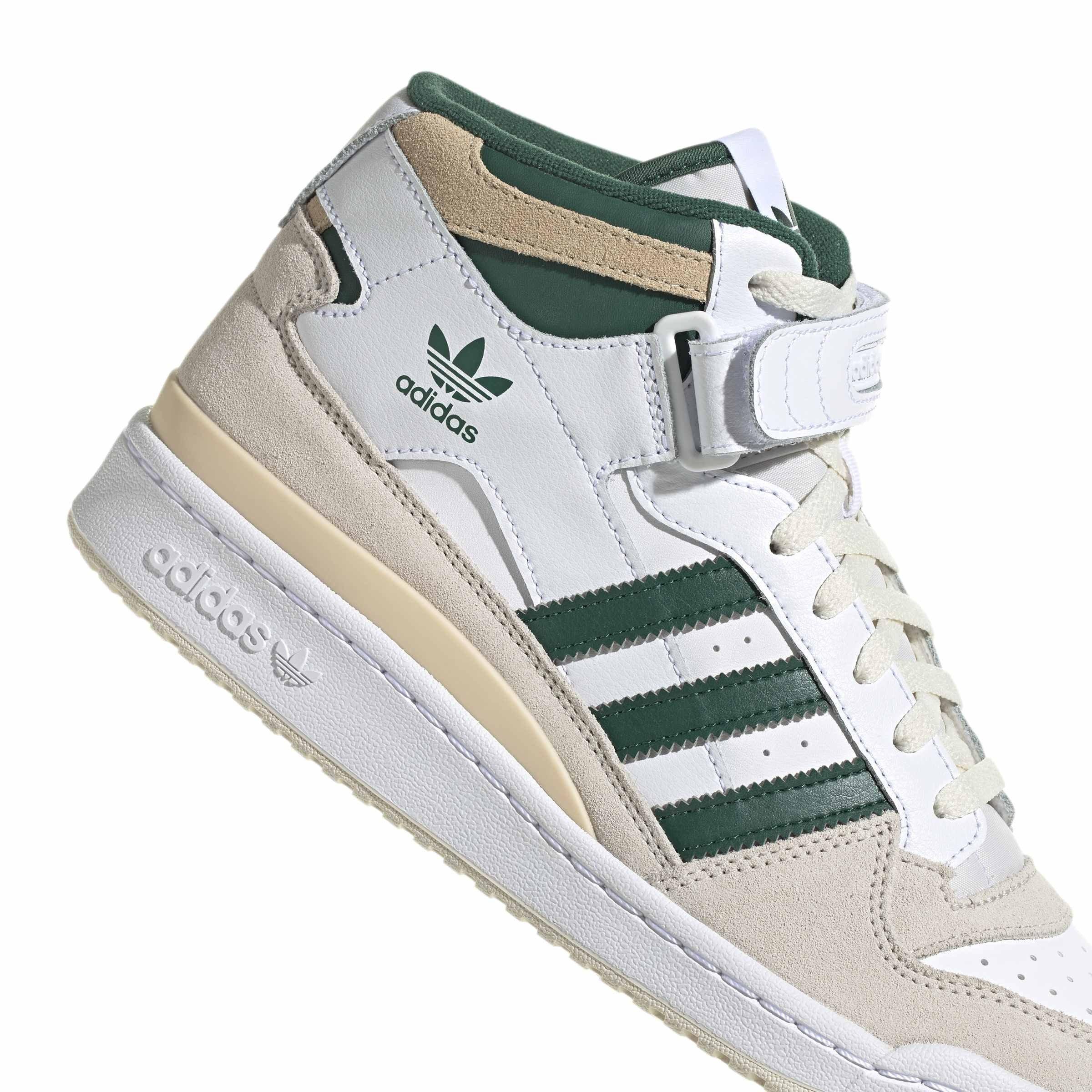 White - adidas Originals - Forum Mid Trainers - 8