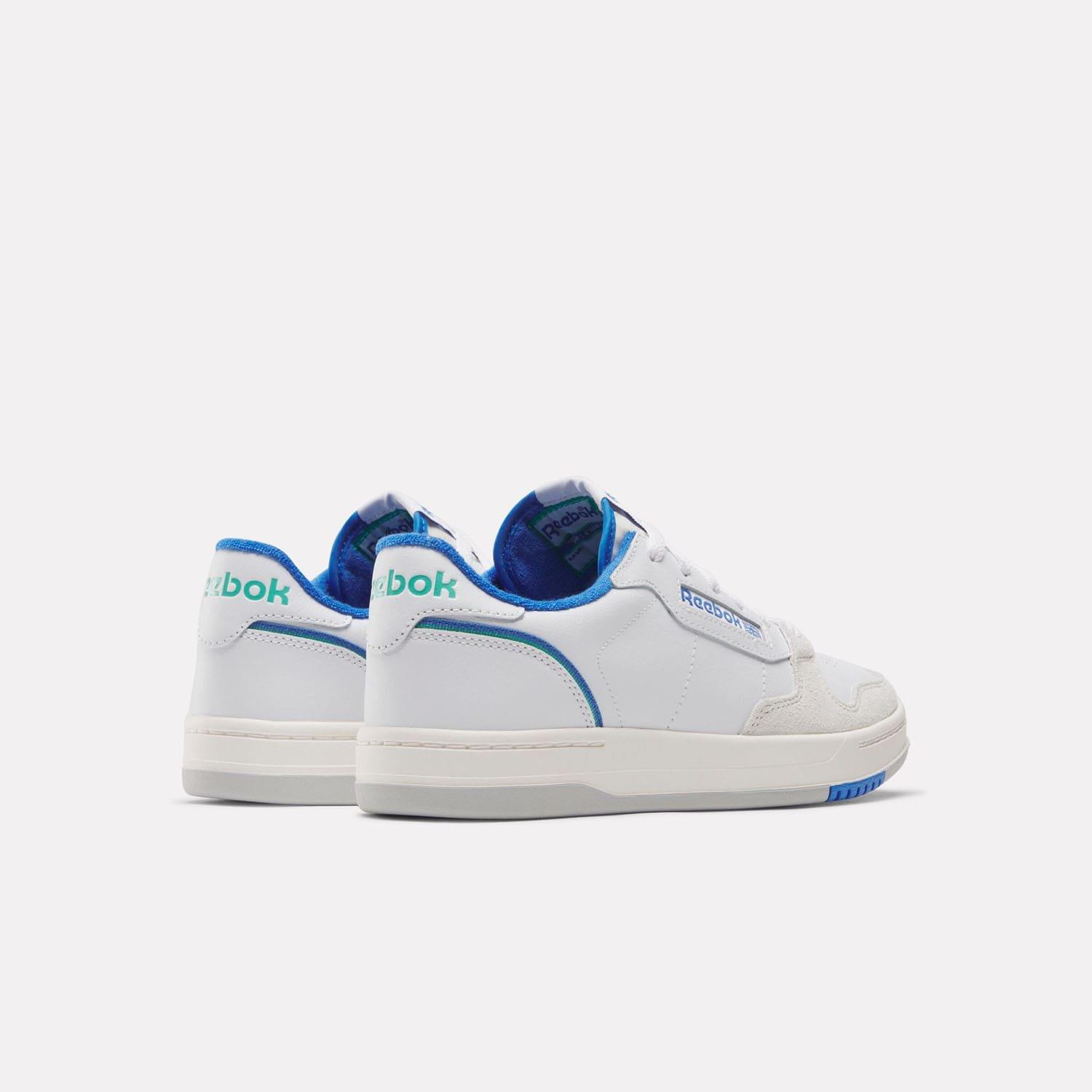 White Blue - Reebok - Phase Court Trainers - 3