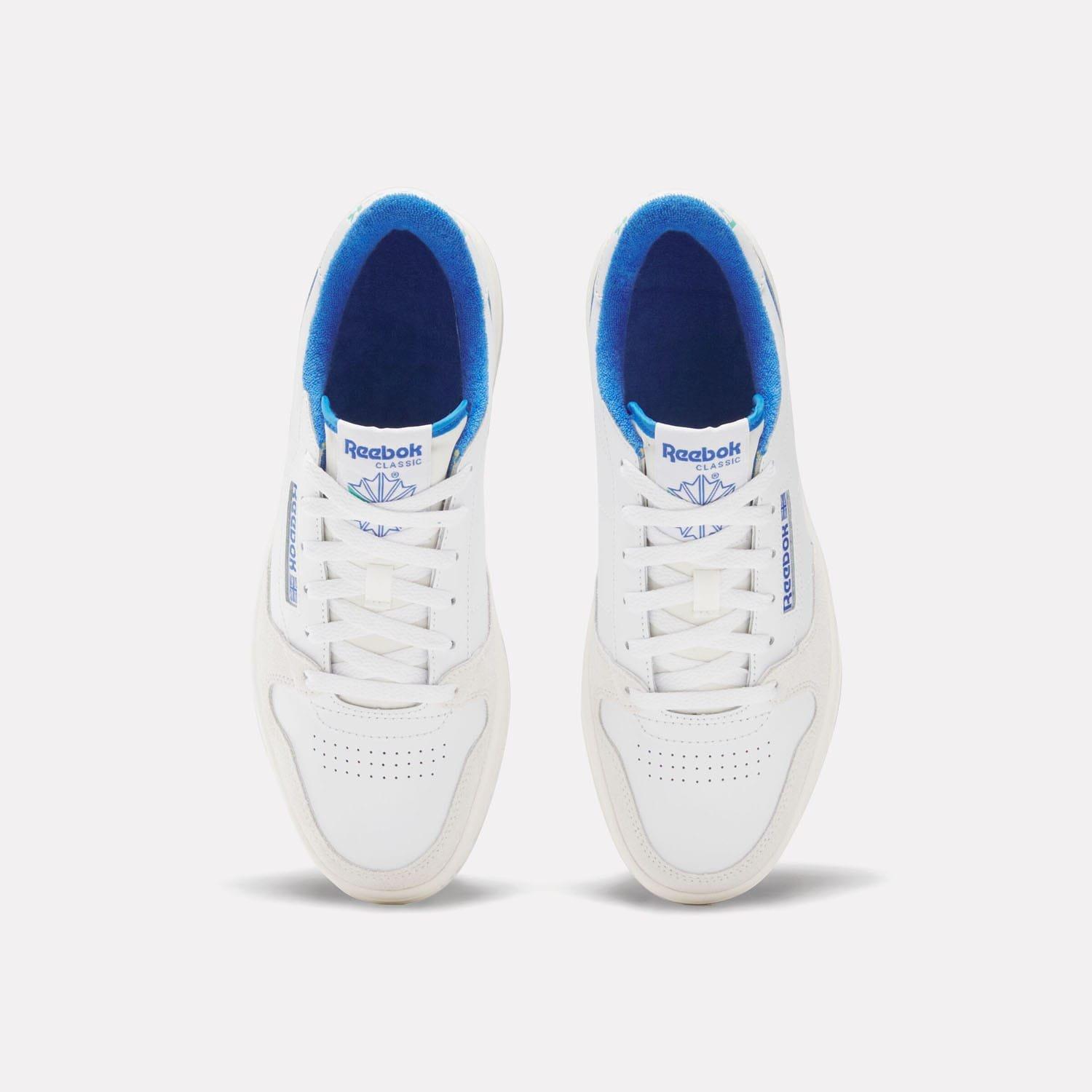 White Blue - Reebok - Phase Court Trainers - 5