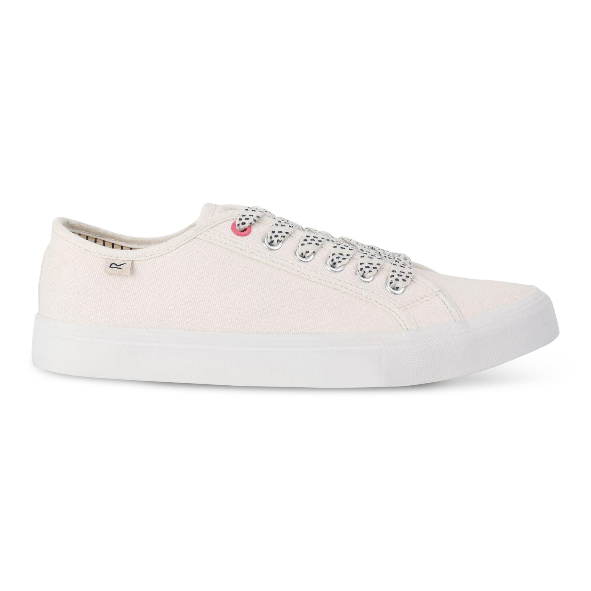 White - Regatta - Women's Marine Canvas Trainers - 1