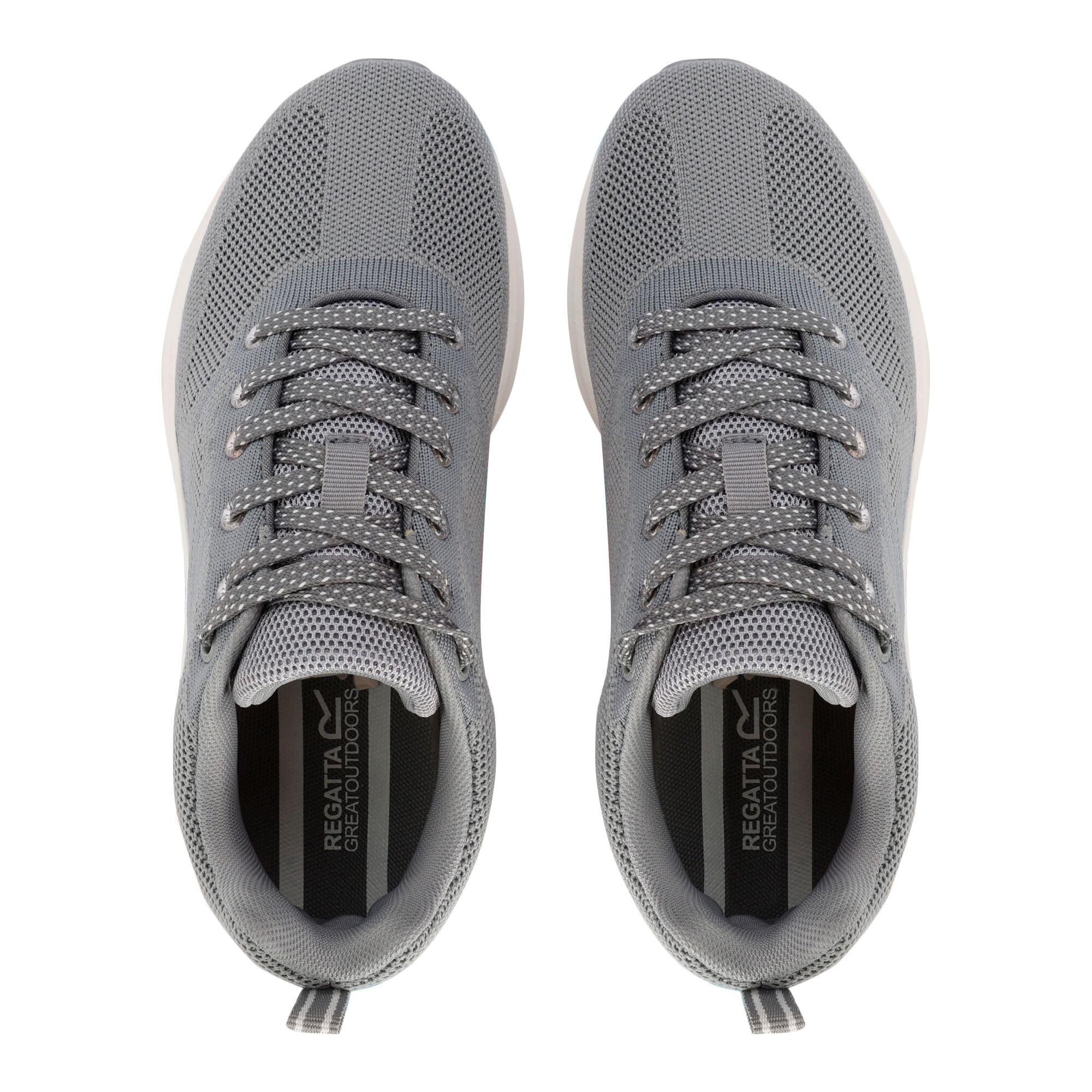 Dark Steel - Regatta - Women's Marine Woven Knit Classic Low-Top Trainers - 6