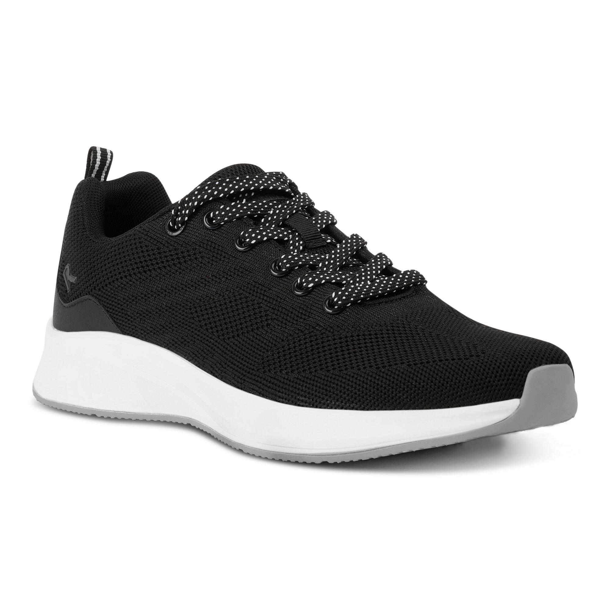 Black - Regatta - Women's Marine Woven Knit Classic Low-Top Trainers - 4