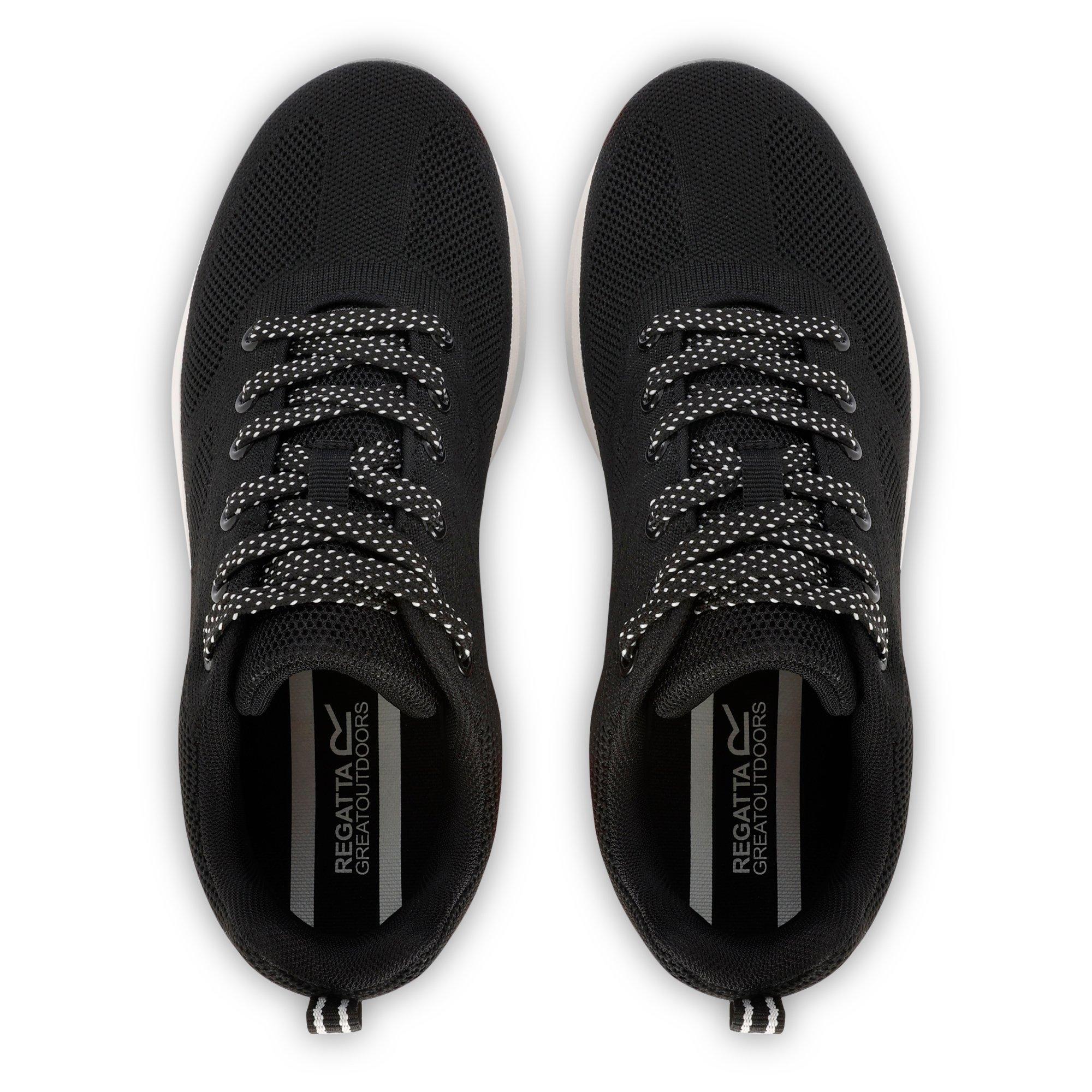 Black - Regatta - Women's Marine Woven Knit Classic Low-Top Trainers - 6