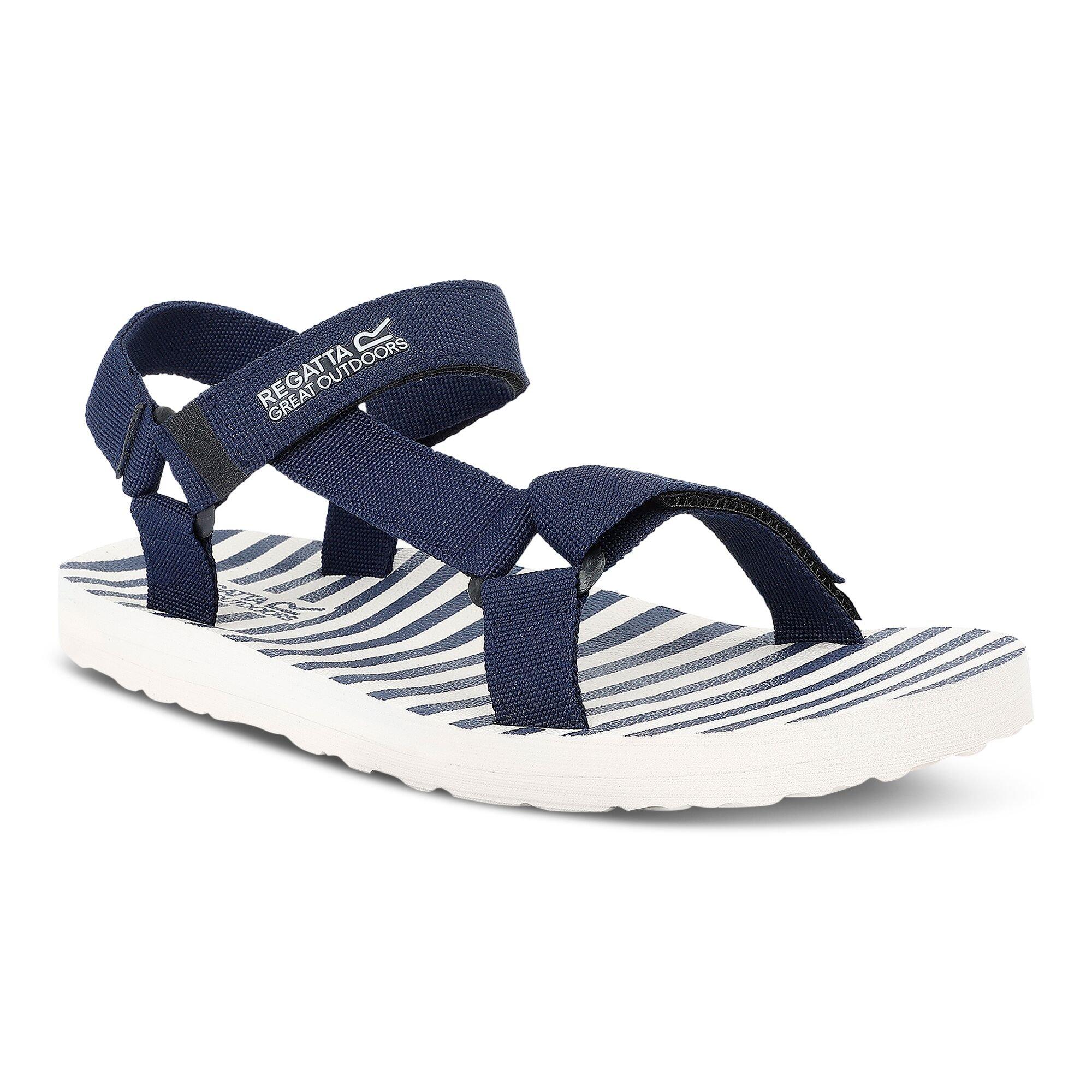 Navy/Navy Strip - Regatta - Womens Vendeavour Sandals - 4
