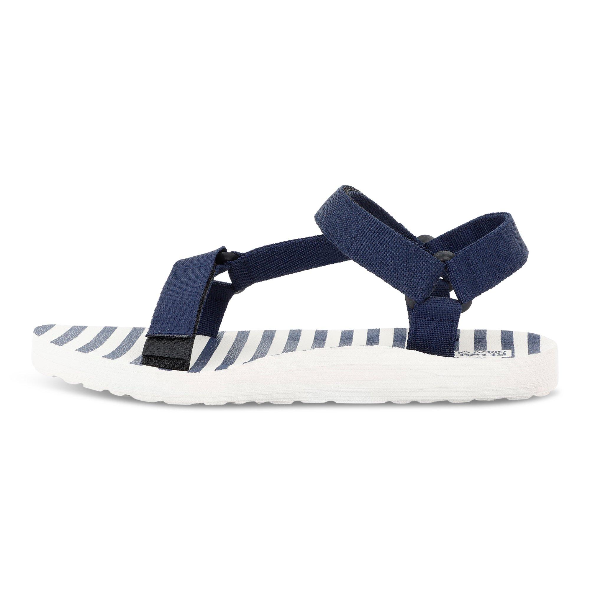 Navy/Navy Strip - Regatta - Womens Vendeavour Sandals - 7
