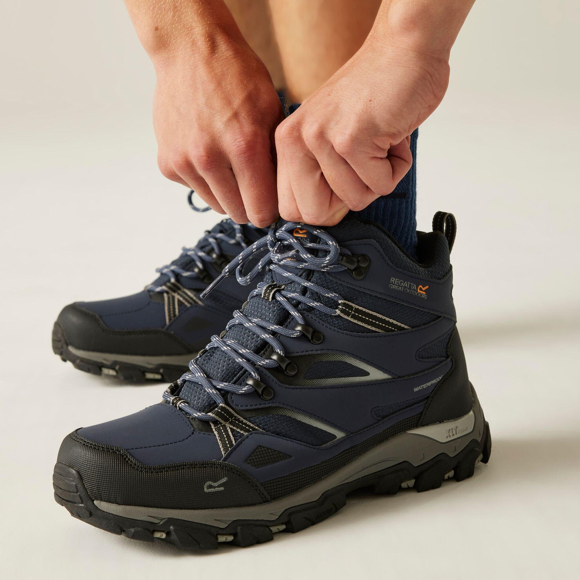 Navy Blue - Regatta - Mens Holcombe III Waterproof Walking Boots - 3