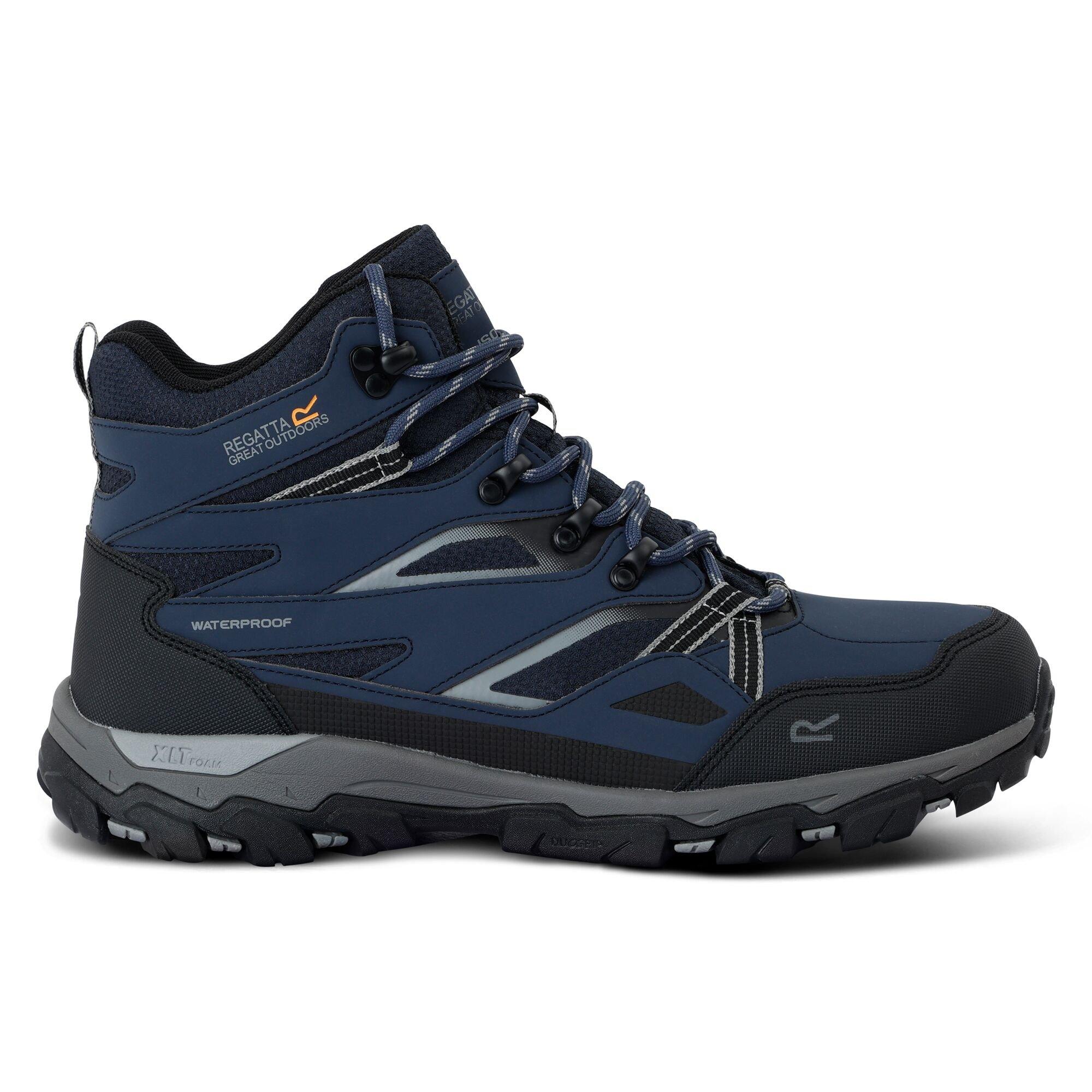 Navy Blue - Regatta - Mens Holcombe III Waterproof Walking Boots - 4