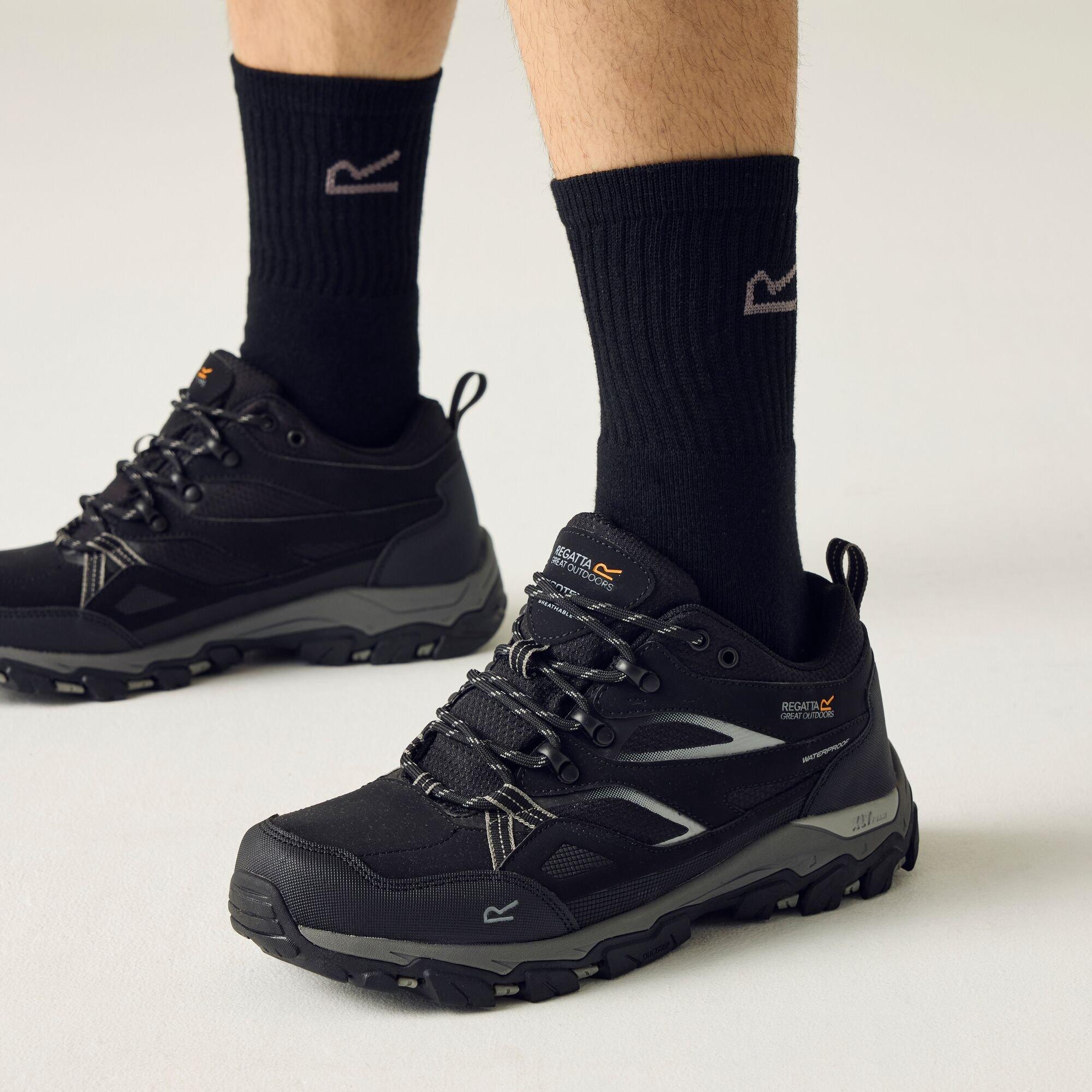 Regatta Men's Holcombe 3 Low - Black/Granite - EU46/UK11
