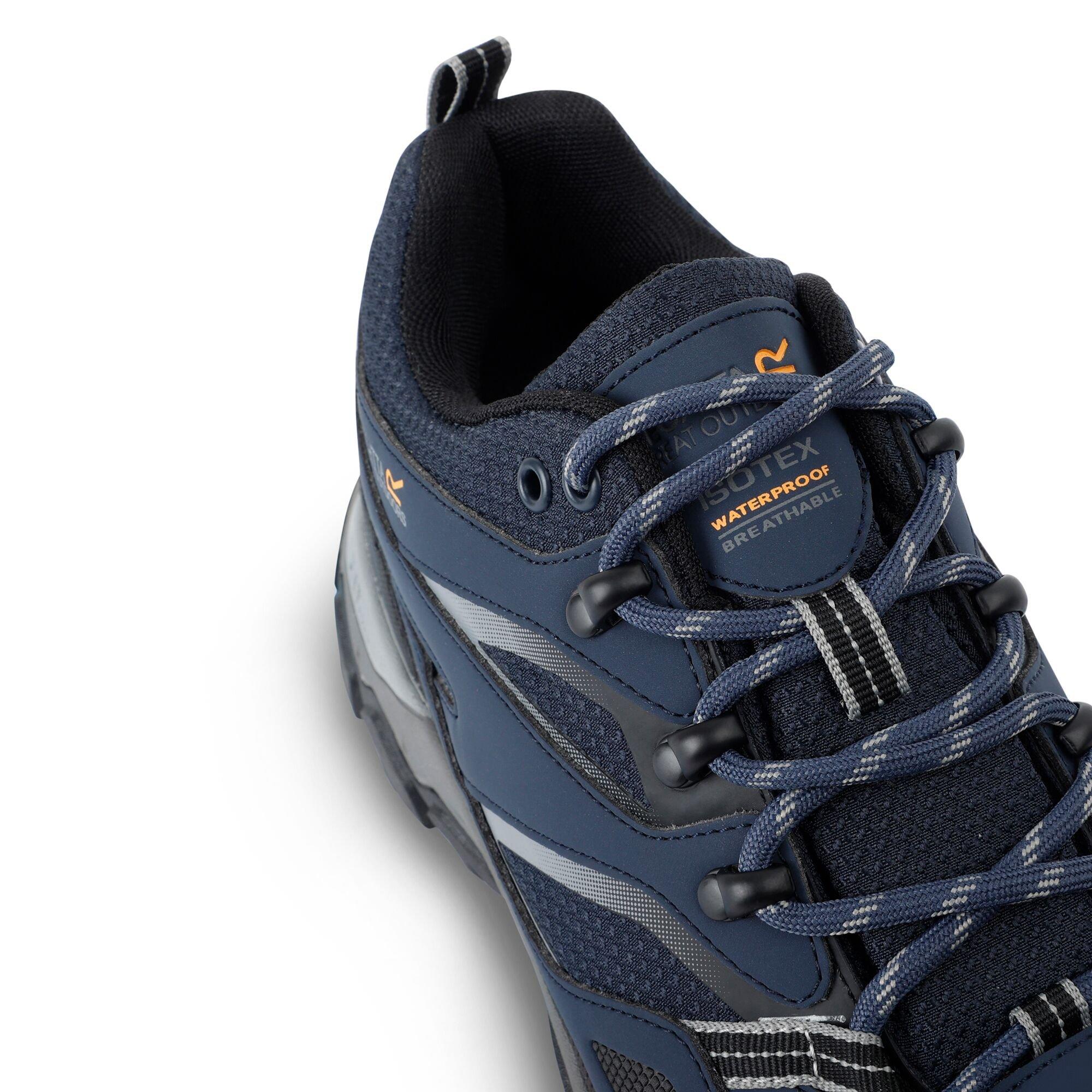 Navy/Dark Steel - Regatta - Mens Holcombe III Low Waterproof Walking Shoes - 11