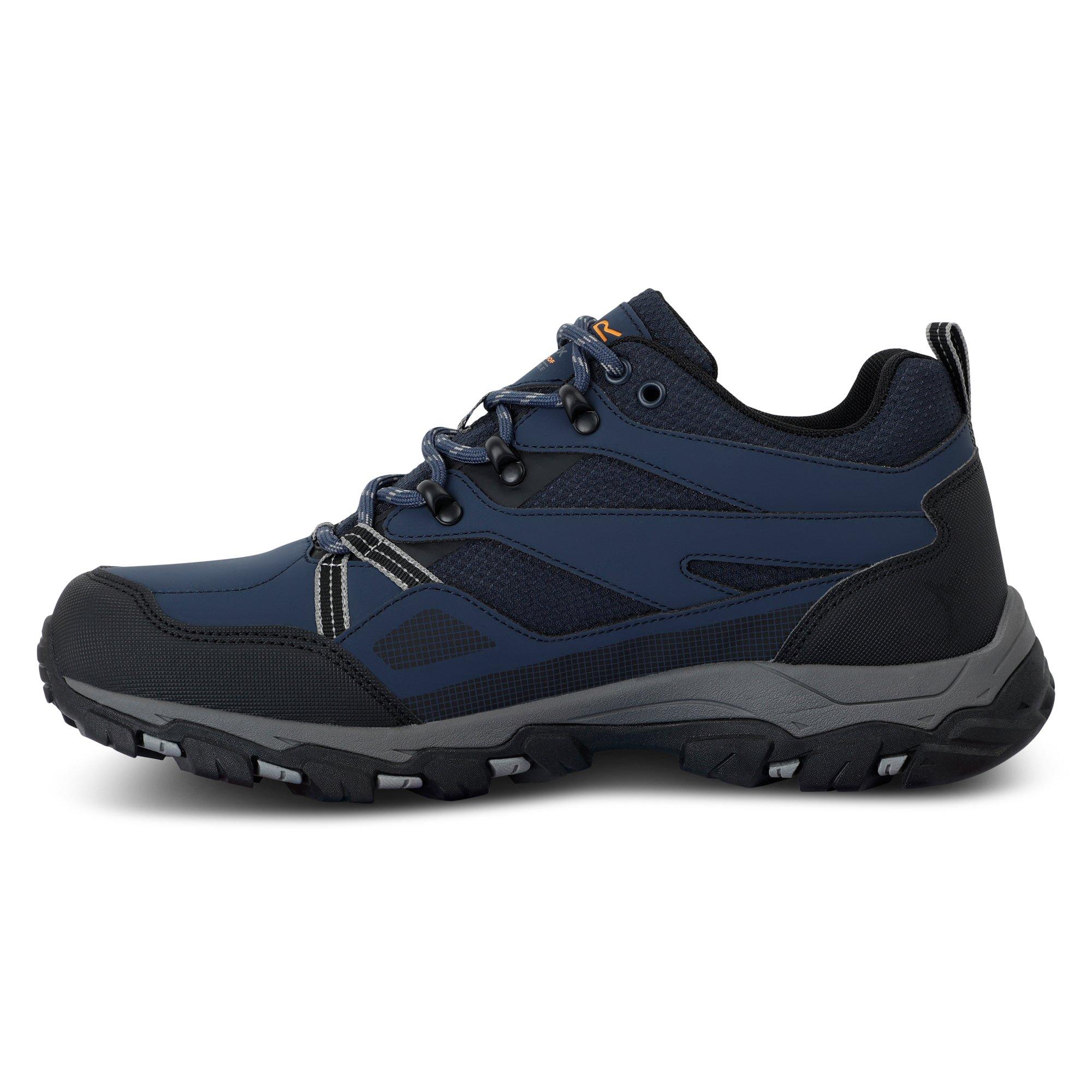 Navy/Dark Steel - Regatta - Mens Holcombe III Low Waterproof Walking Shoes - 12