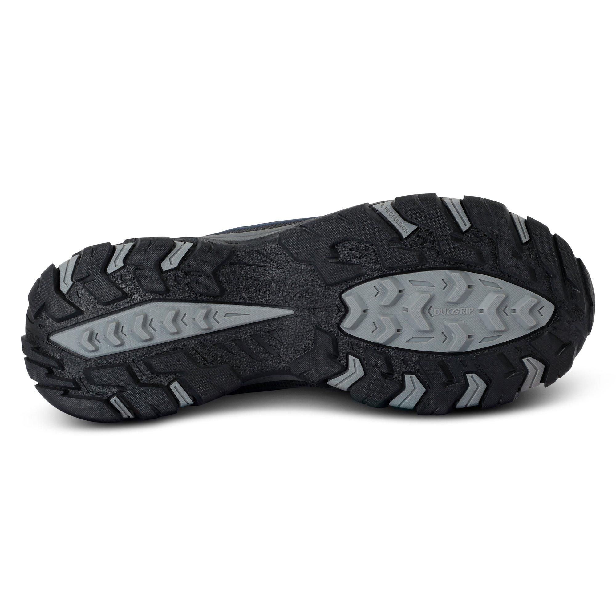 Navy/Dark Steel - Regatta - Mens Holcombe III Low Waterproof Walking Shoes - 8