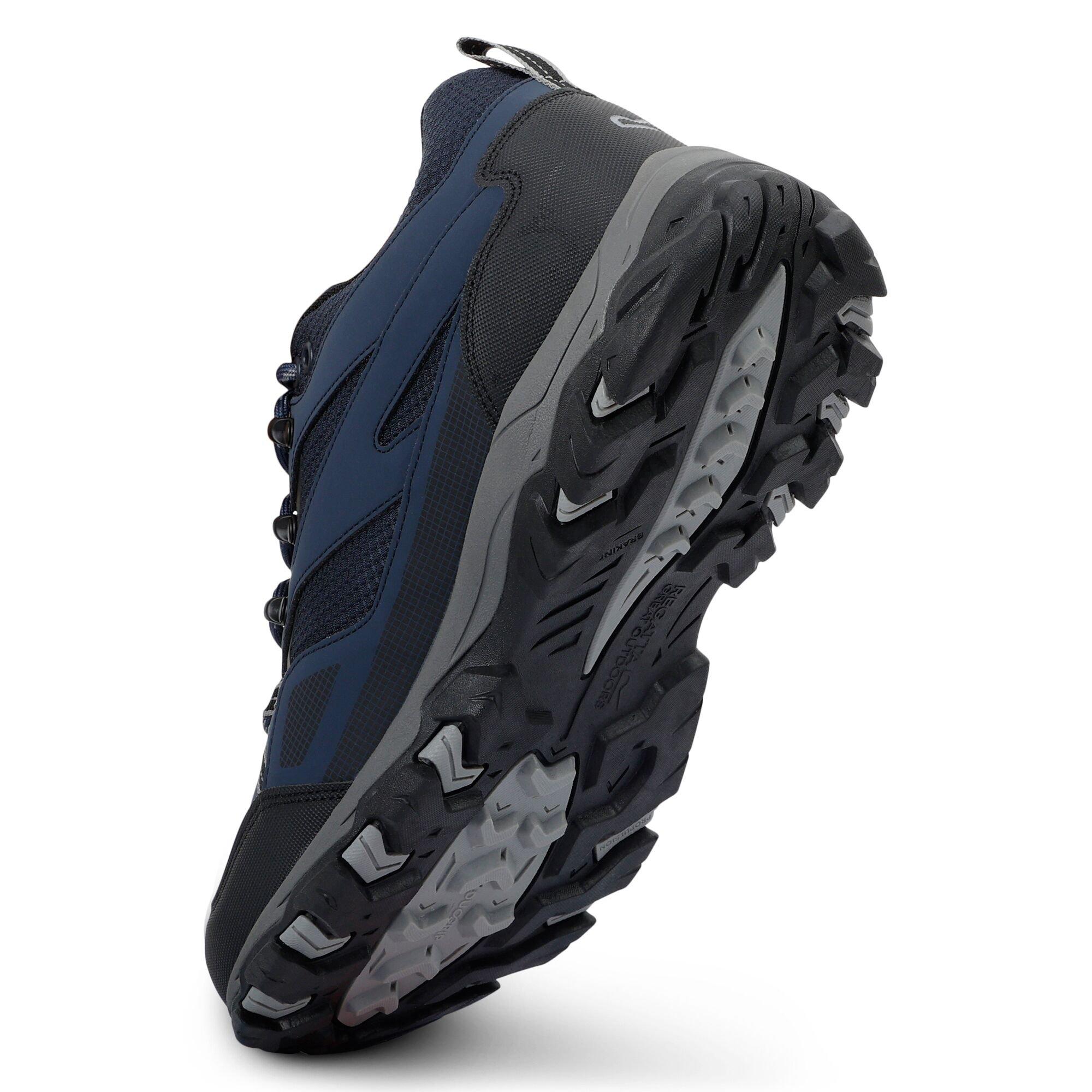 Navy/Dark Steel - Regatta - Mens Holcombe III Low Waterproof Walking Shoes - 9