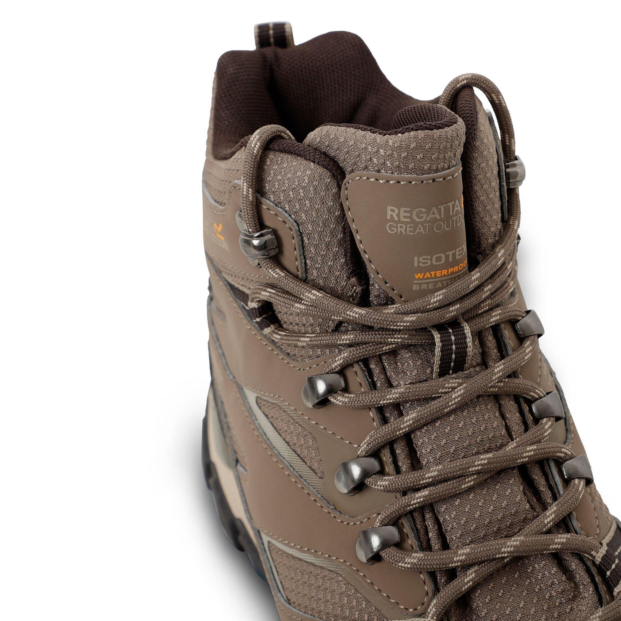 Walnut/White Pe - Regatta - Womens Holcombe III Walking Boots - 8