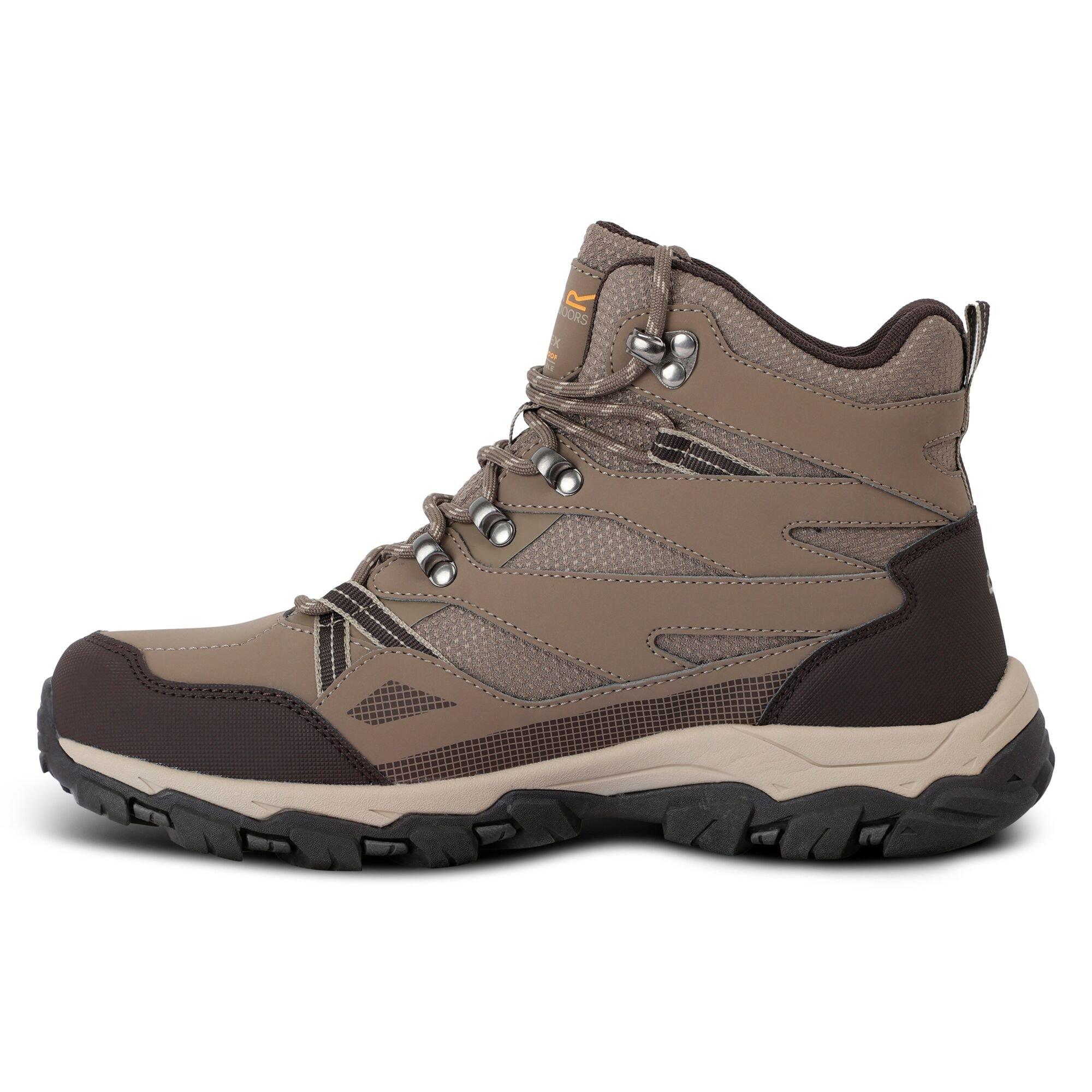 Walnut/White Pe - Regatta - Womens Holcombe III Walking Boots - 9